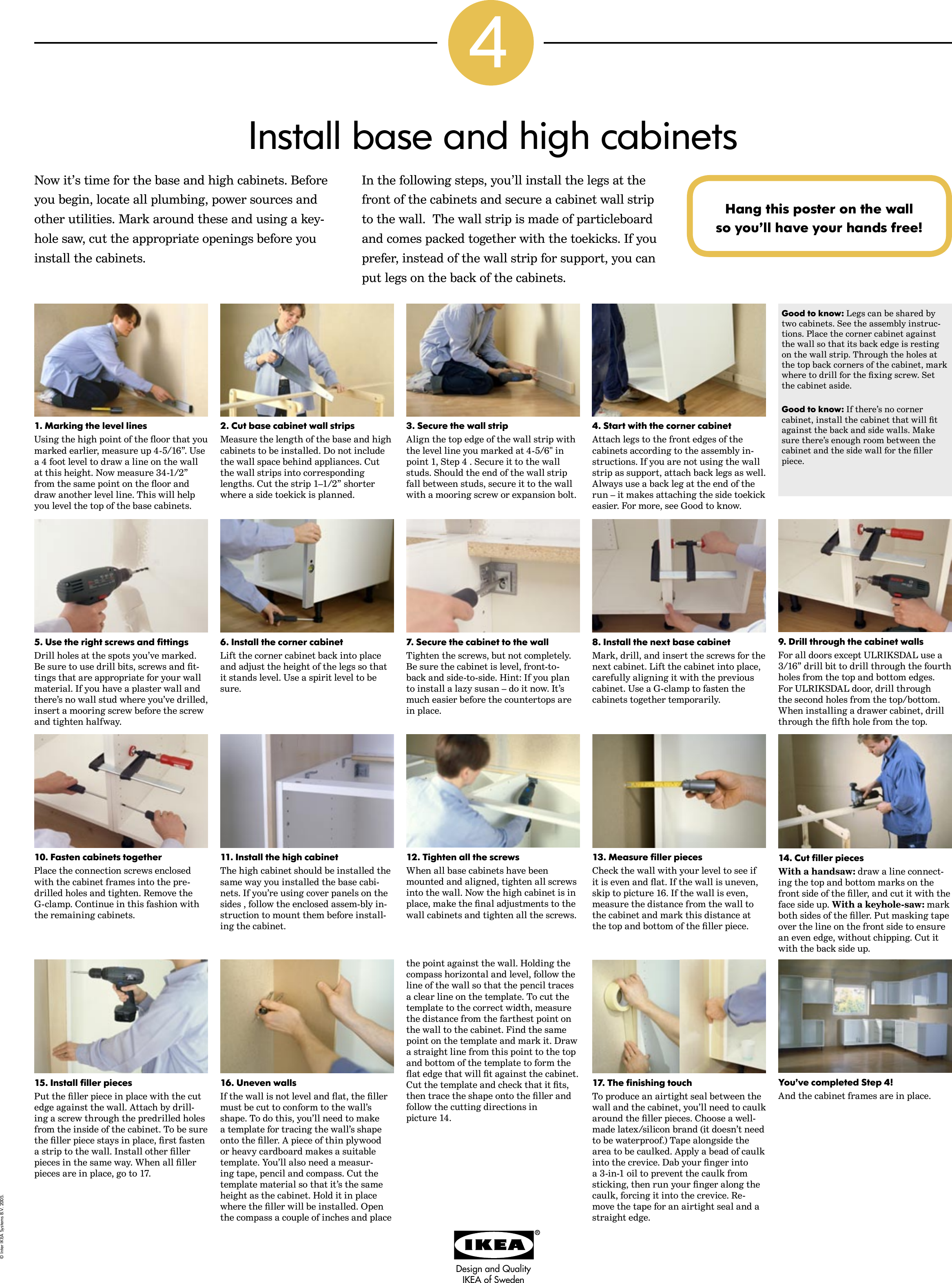 Page 2 of 4 - Ikea Ikea-Kitchen-Installation-Step-By-Step-Poster-Assembly-Instruction Step3_NA