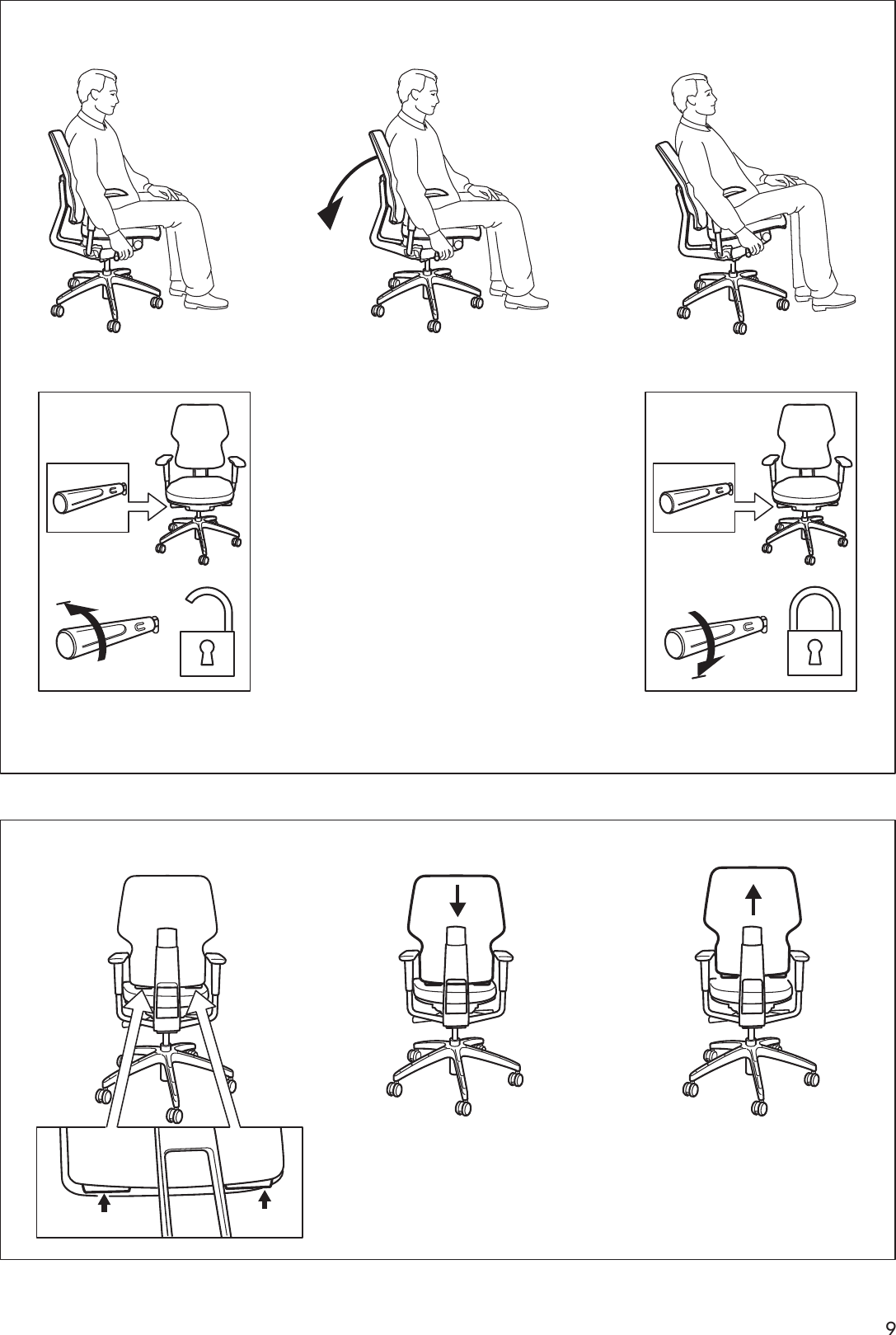 Page 9 of 12 - Ikea Ikea-Klappe-Swivel-Chair-Assembly-Instruction