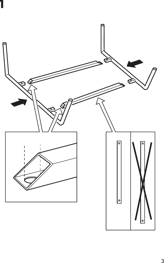 Page 3 of 4 - Ikea Ikea-Klappsta-Armchair-Underframe-Legs-Assembly-Instruction