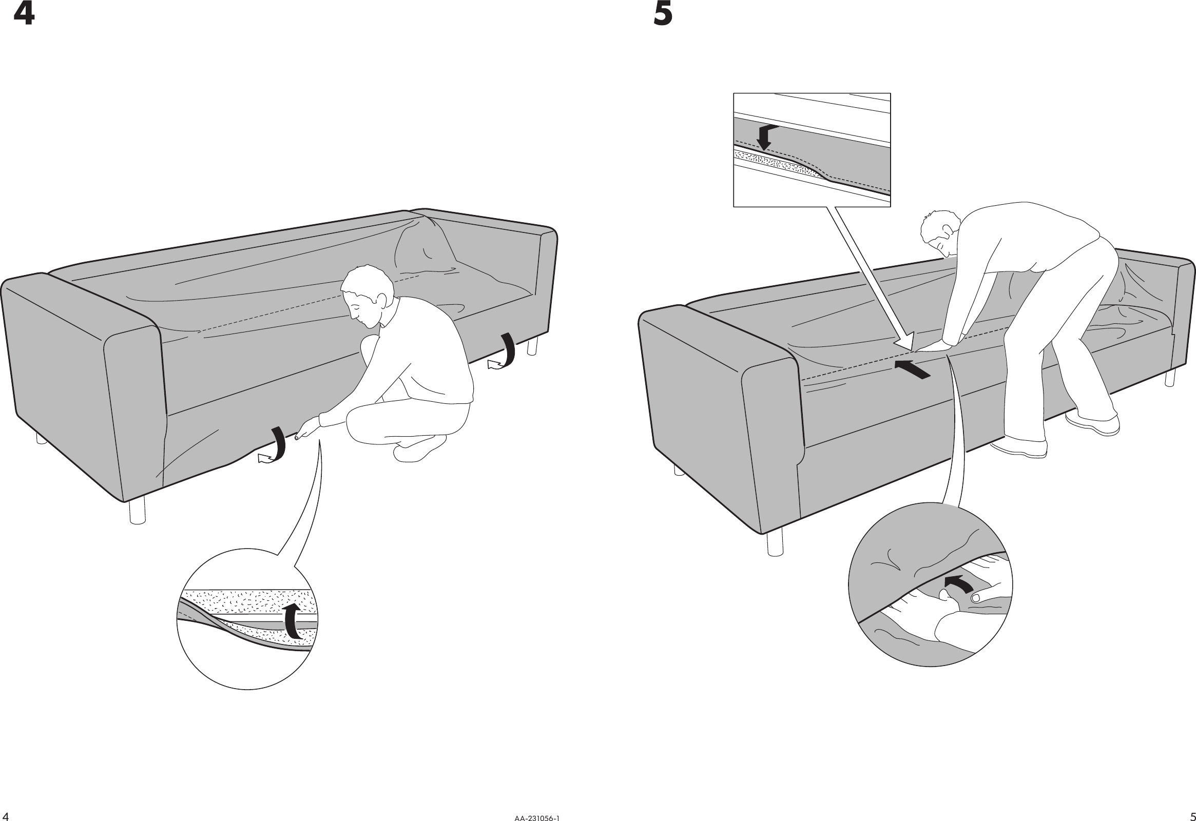 Page 4 of 4 - Ikea Ikea-Klippan-4-Seat-Sofa-Cover-Assembly-Instruction