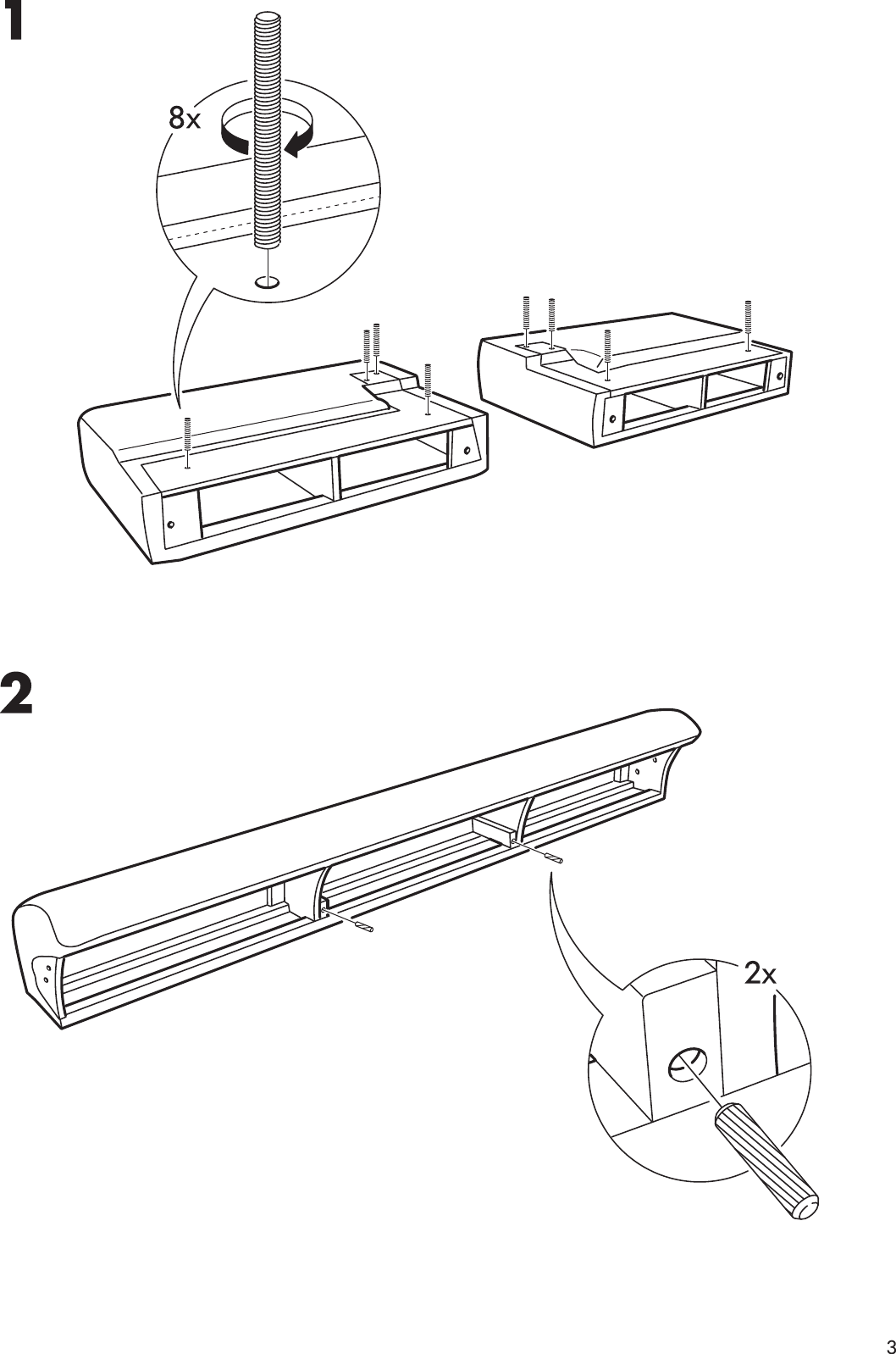 Page 3 of 8 - Ikea Ikea-Klippan-4-Seat-Sofa-Frame-Assembly-Instruction