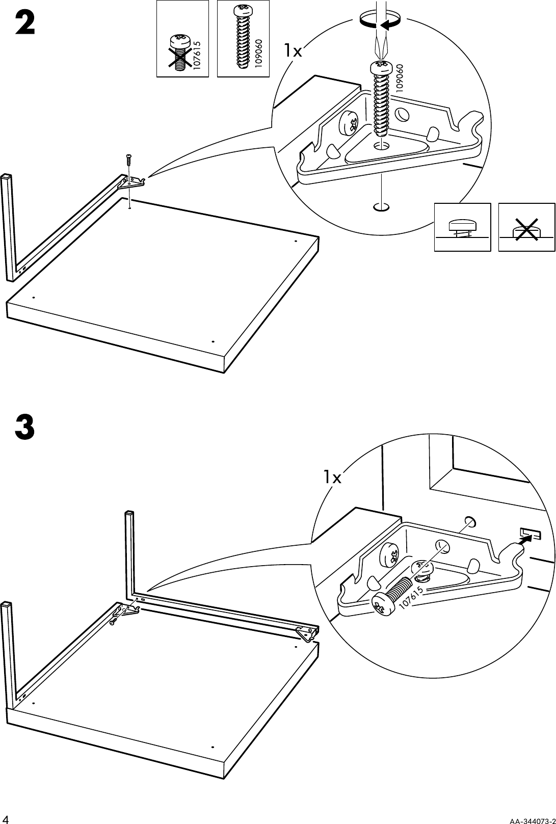 Page 4 of 8 - Ikea Ikea-Klubbo-Coffee-Table-31X31-Assembly-Instruction