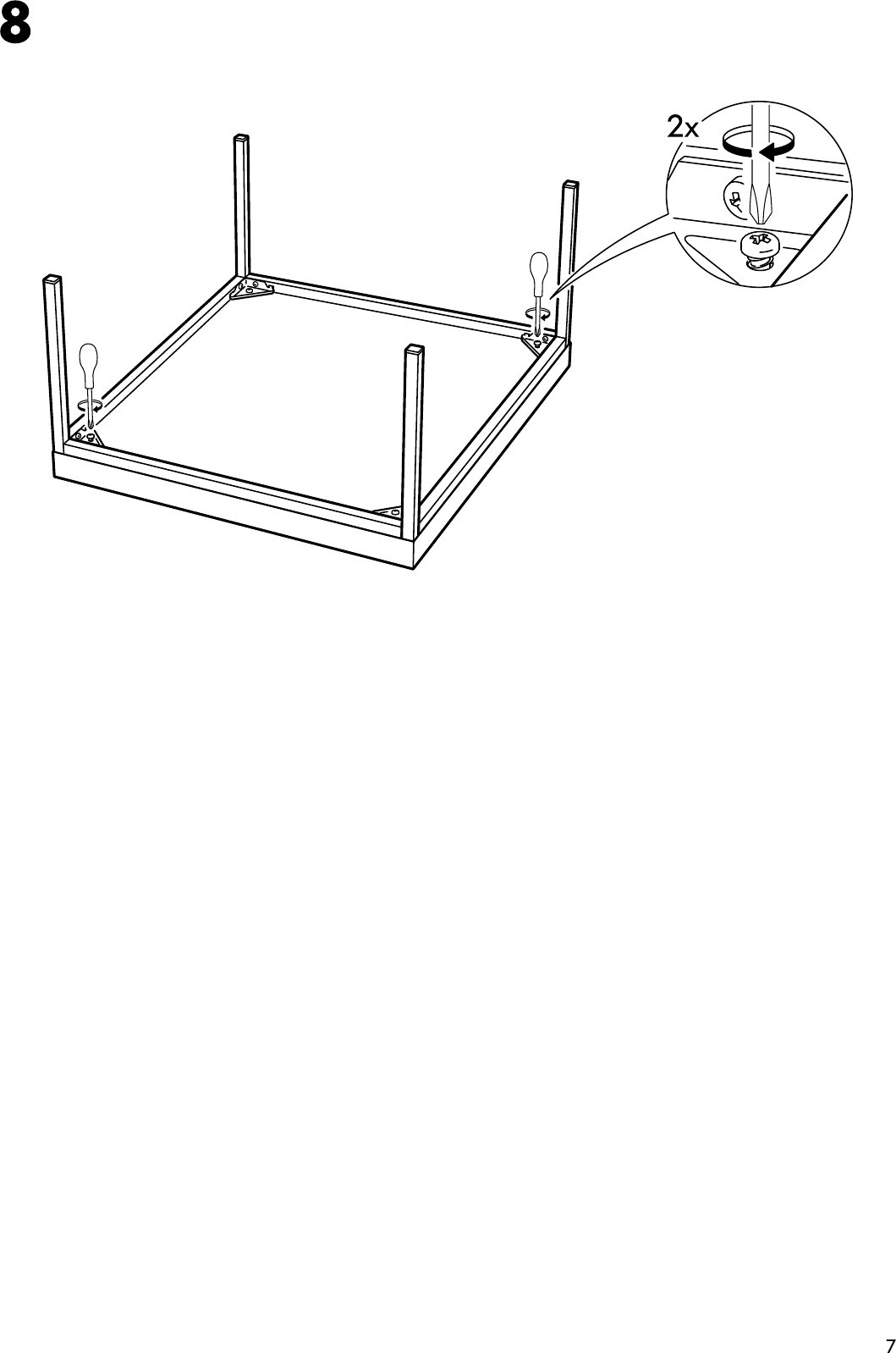 Page 7 of 8 - Ikea Ikea-Klubbo-Coffee-Table-31X31-Assembly-Instruction