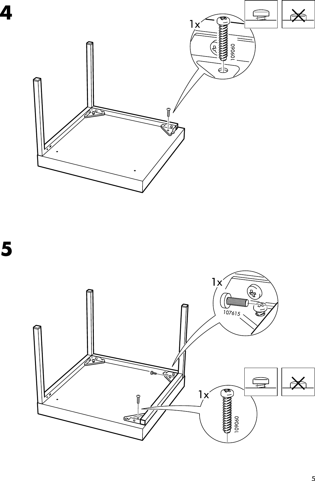 Page 5 of 8 - Ikea Ikea-Klubbo-Nesting-Tables-Set-2-Assembly-Instruction