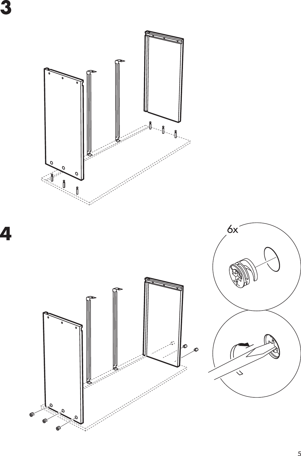 Page 5 of 12 - Ikea Ikea-Komplement-Drawer-W-O-Front-39X23X14-Assembly-Instruction