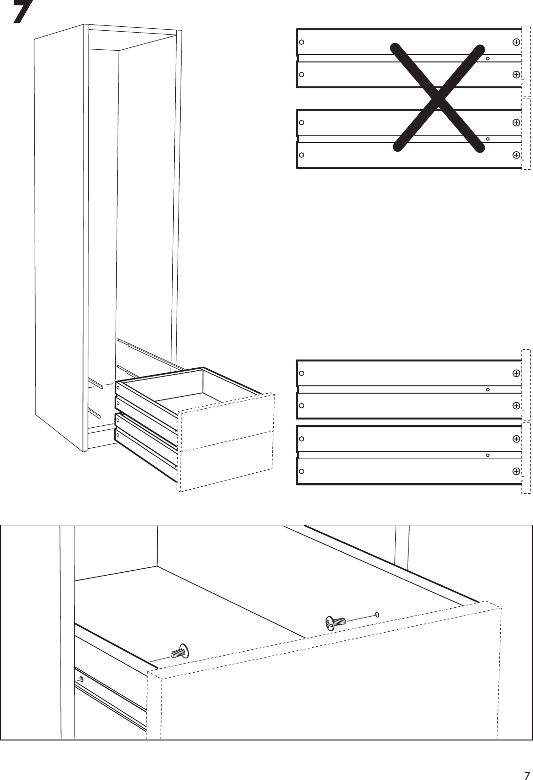 Page 7 of 8 - Ikea Ikea-Komplement-Drawer-W-Out-Front-19X22-Assembly-Instruction