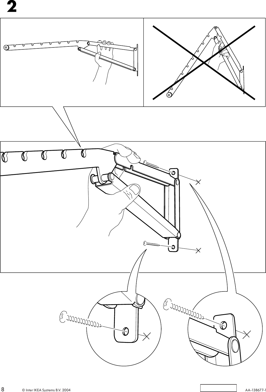 Page 8 of 8 - Ikea Ikea-Komplement-Folding-Clothes-Rail-Assembly-Instruction