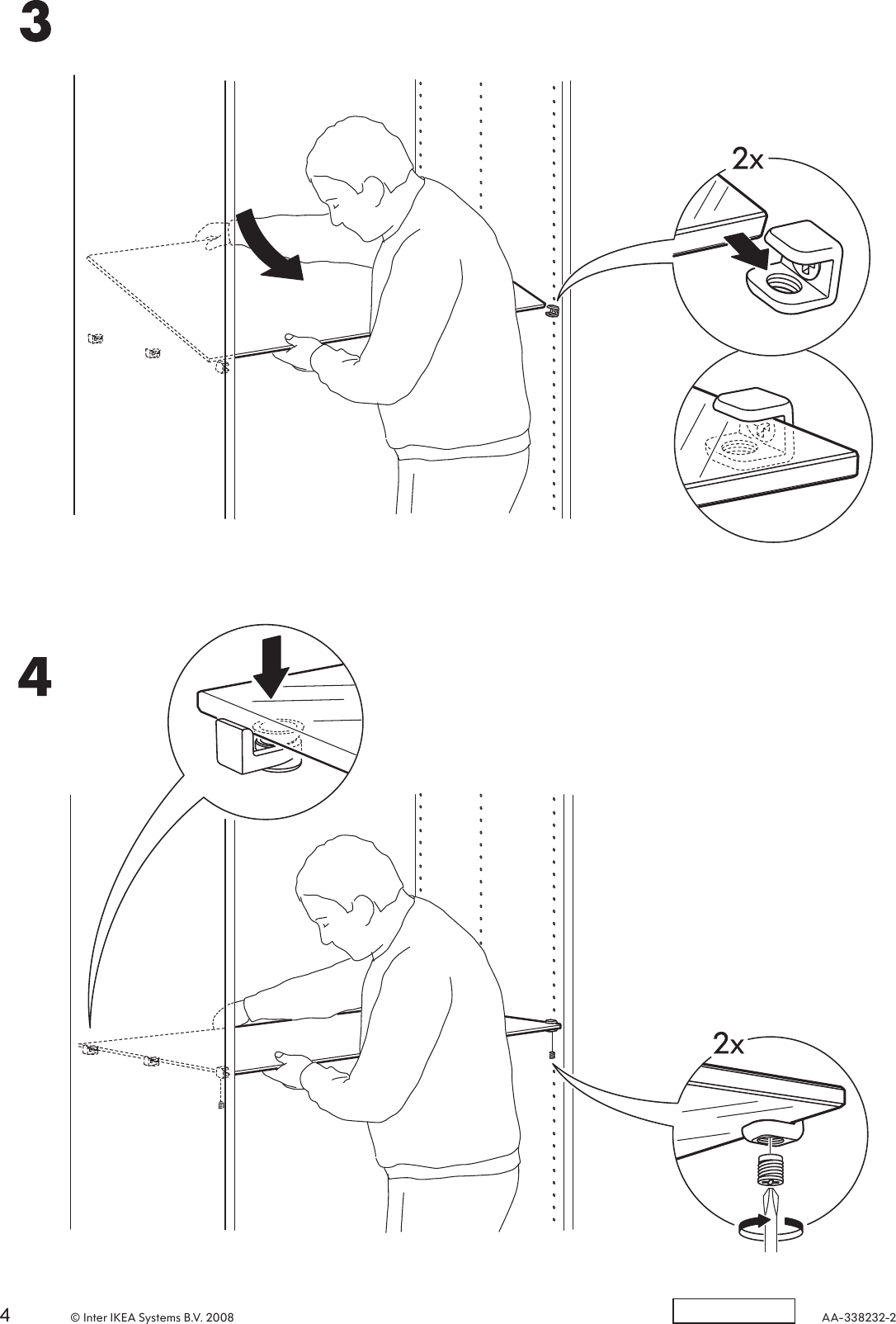 Page 4 of 4 - Ikea Ikea-Komplement-Glass-Shelf-Assembly-Instruction
