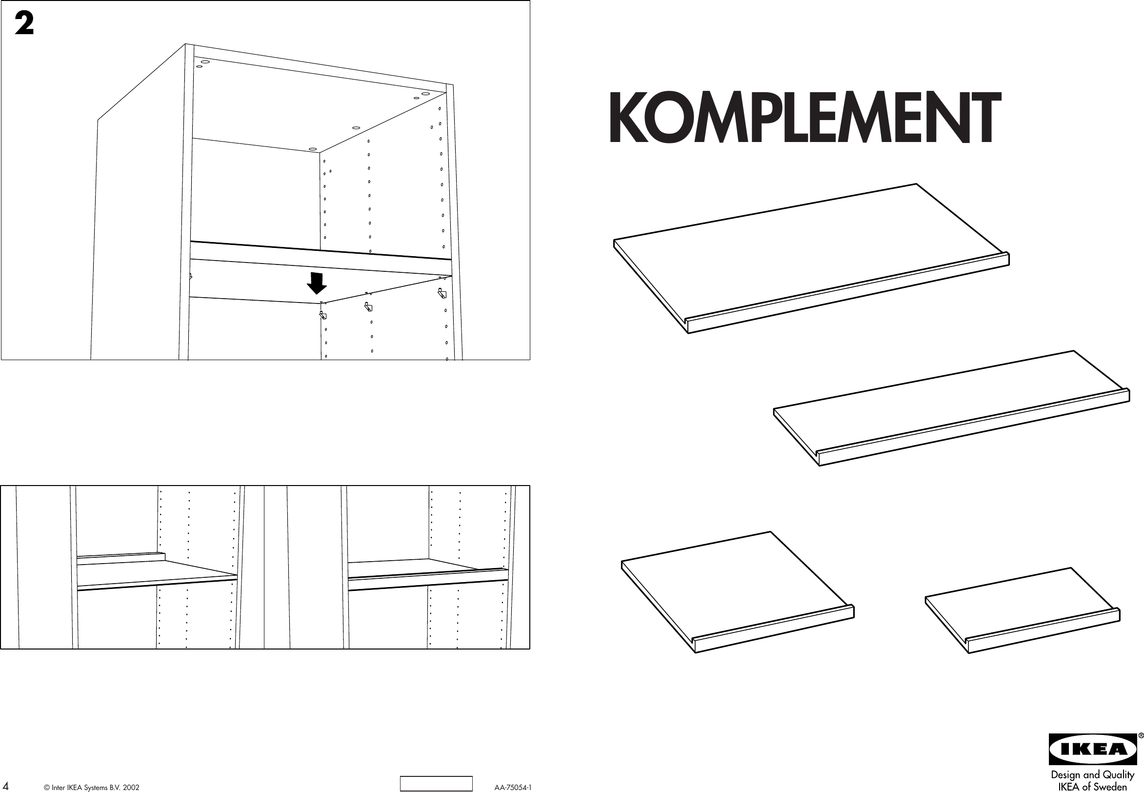 Page 1 of 2 - Ikea Ikea-Komplement-Shelf-29-1-2X22-7-8-Assembly-Instruction-6  Ikea-komplement-shelf-29-1-2x22-7-8-assembly-instruction