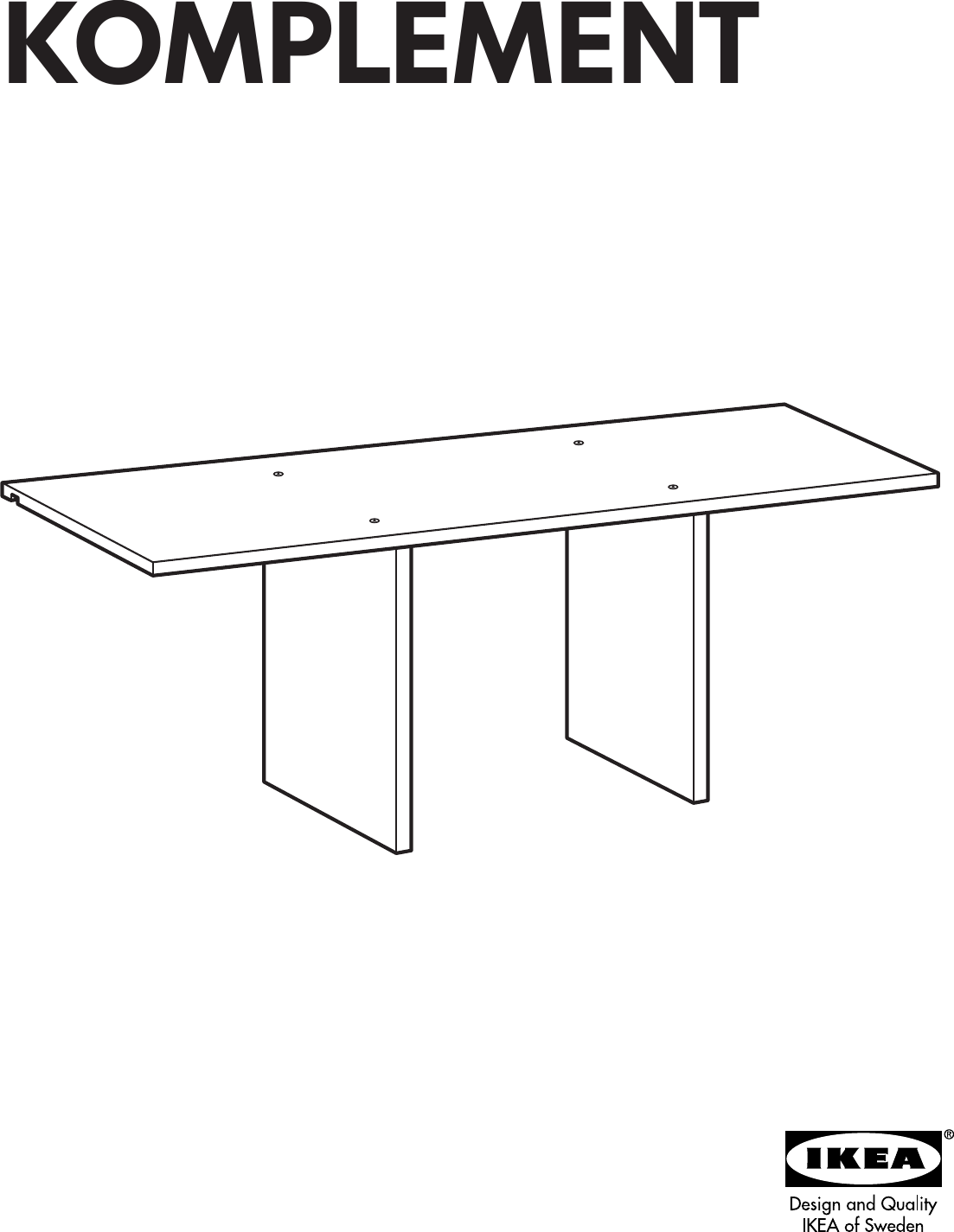 Page 1 of 8 - Ikea Ikea-Komplement-Shelf-Insert-Assembly-Instruction
