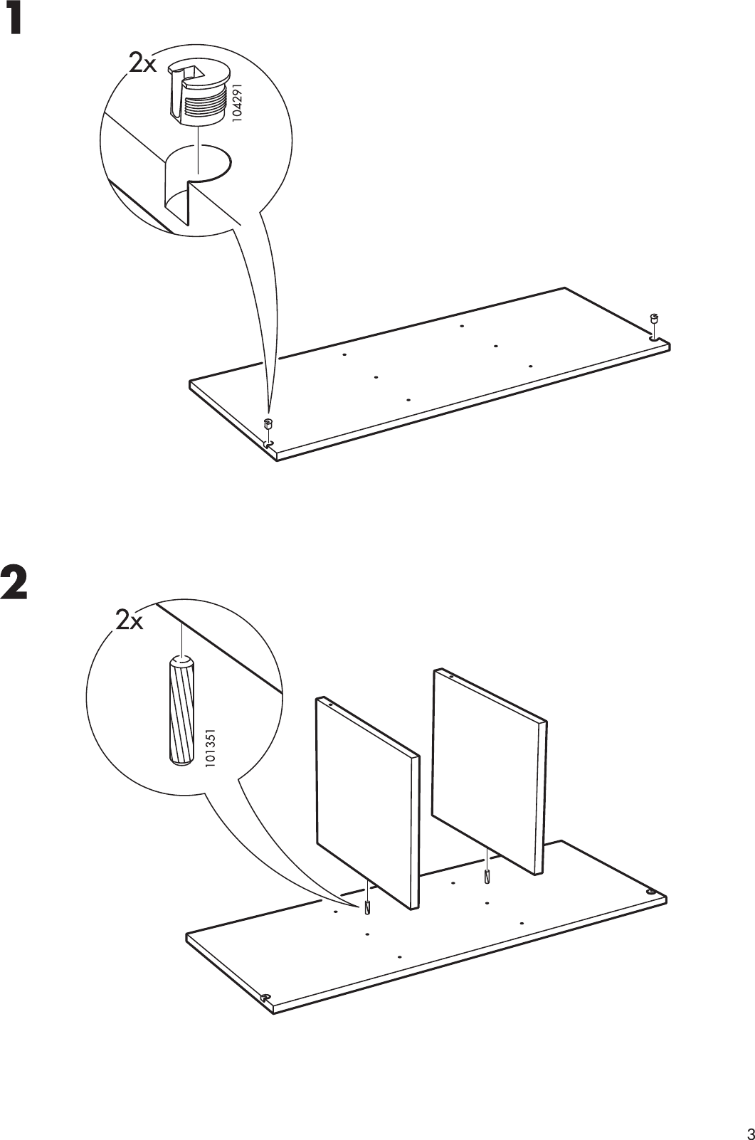 Page 3 of 8 - Ikea Ikea-Komplement-Shelf-Insert-Assembly-Instruction
