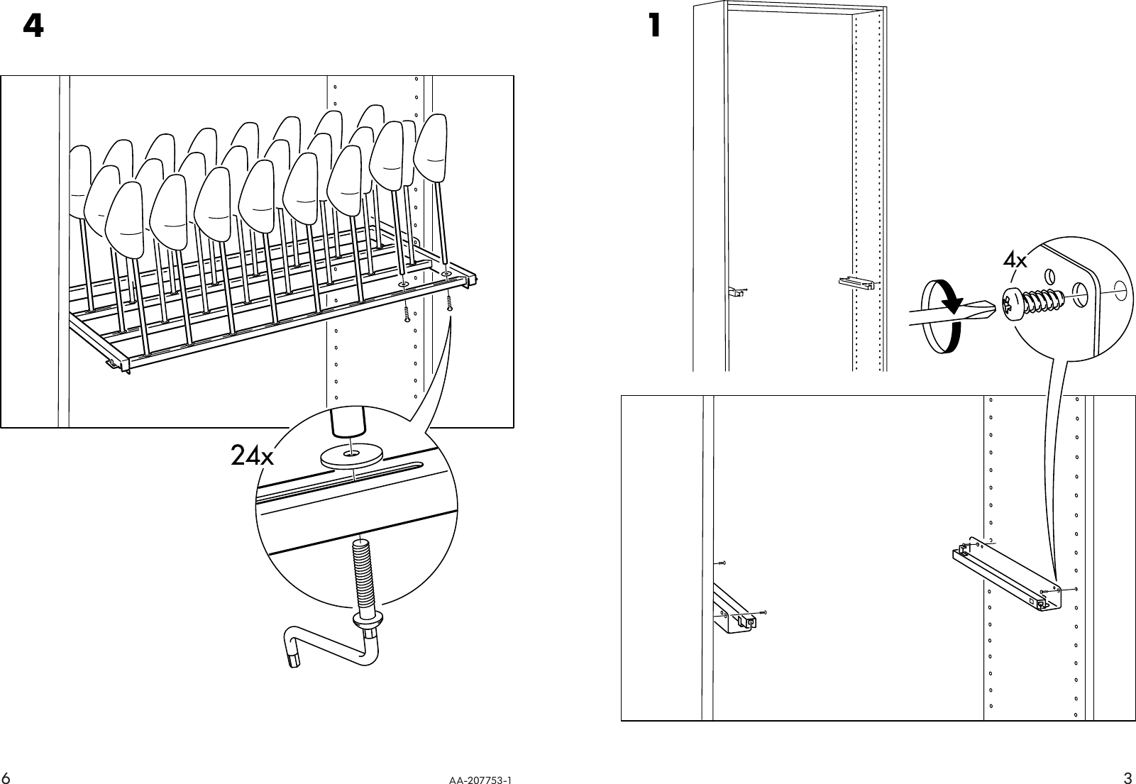Page 3 of 4 - Ikea Ikea-Komplement-Shoe-Organizer-39X14-Assembly-Instruction
