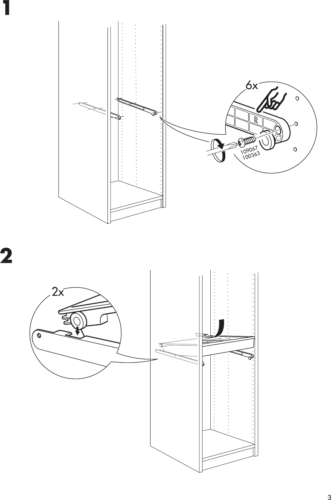 Page 3 of 4 - Ikea Ikea-Komplement-Storage-W-Compartments-Assembly-Instruction