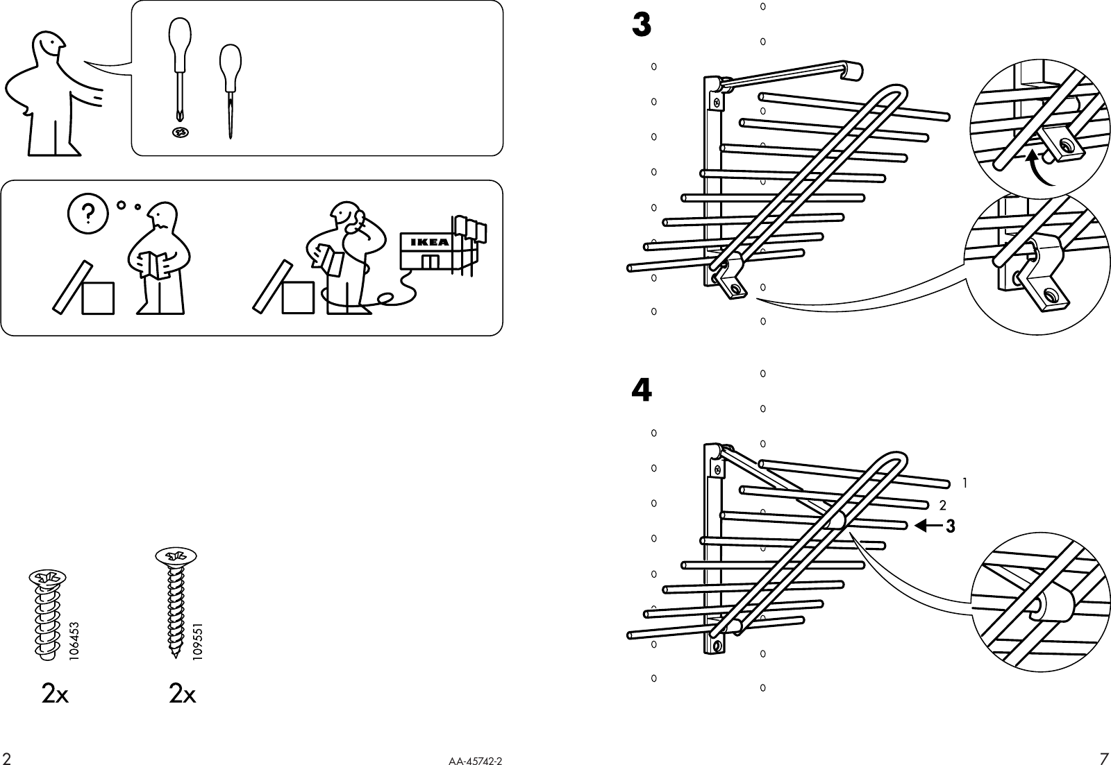 Page 2 of 4 - Ikea Ikea-Komplement-Tie-Rack-Assembly-Instruction-7  Ikea-komplement-tie-rack-assembly-instruction