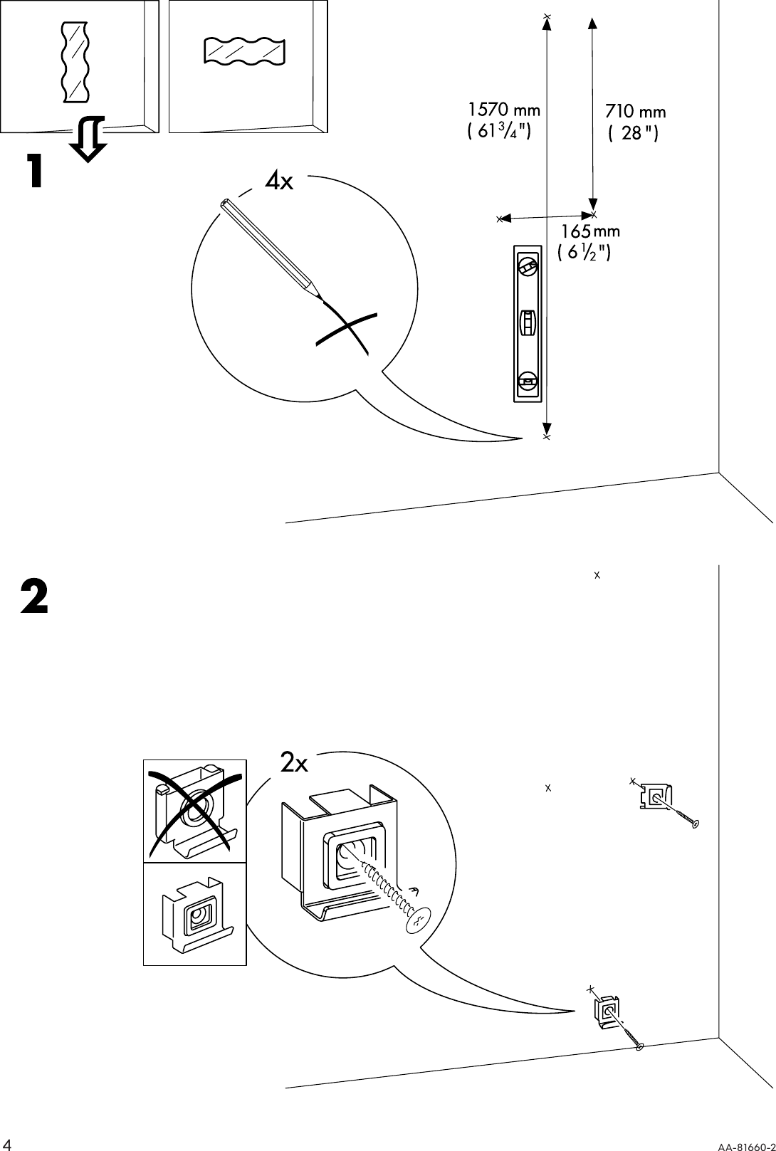 Ikea Krabb Mirror 63x8 Assembly Instruction, How To Put Up Ikea Krabb Mirror