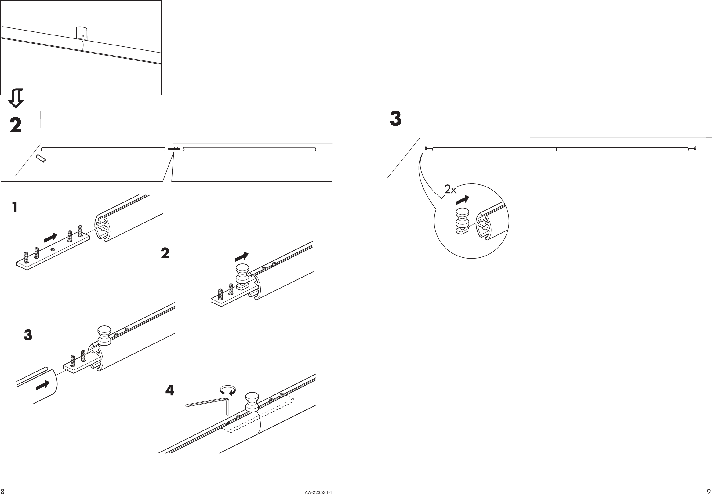 Page 8 of 8 - Ikea Ikea-Kvartal-Single-Track-Rail-55-Assembly-Instruction