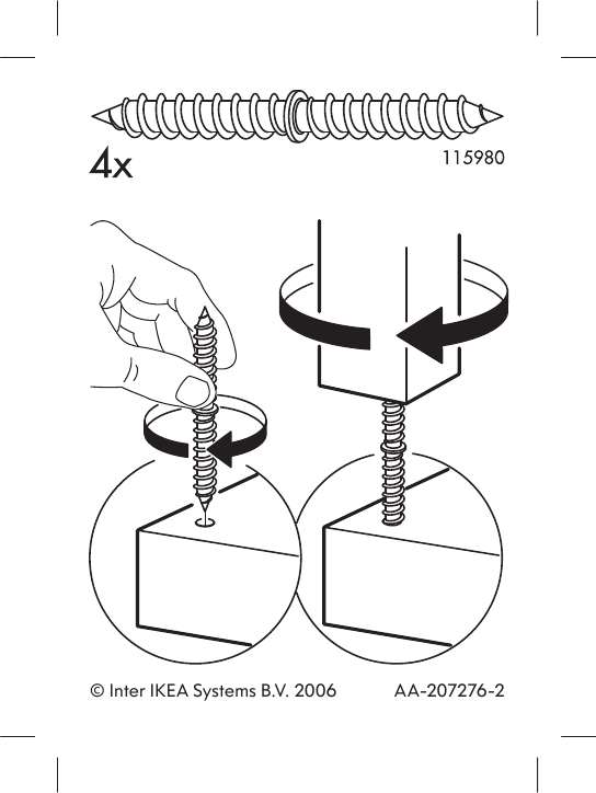 Ikea Lack Side Table 22X22 Assembly Instruction 55x55 207276