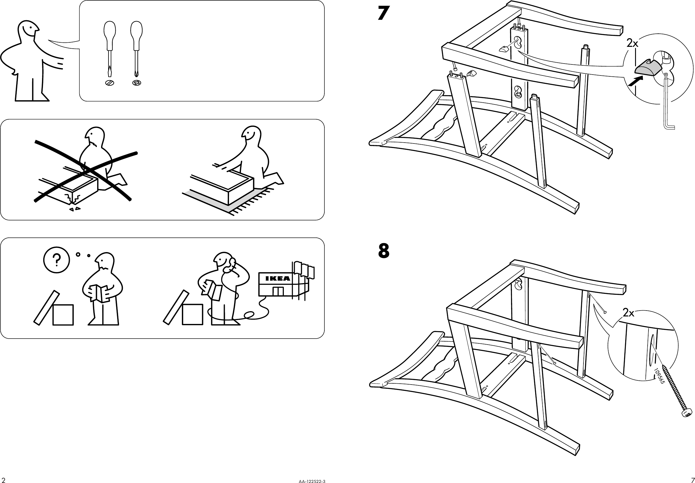 Page 2 of 4 - Ikea Ikea-Lanni-Chair-Assembly-Instruction