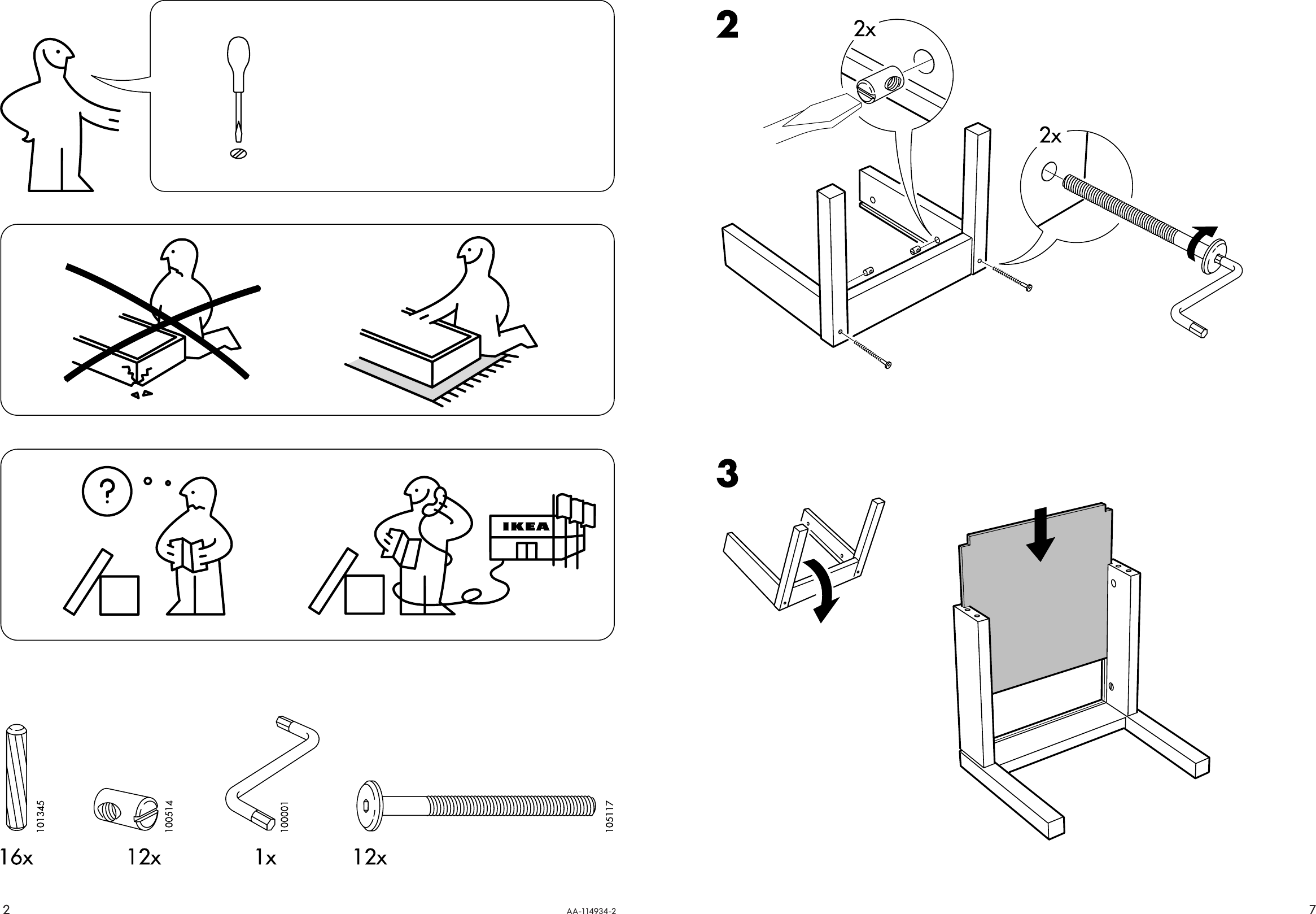 Page 2 of 4 - Ikea Ikea-Latt-Table-W-2-Chairs-Assembly-Instruction