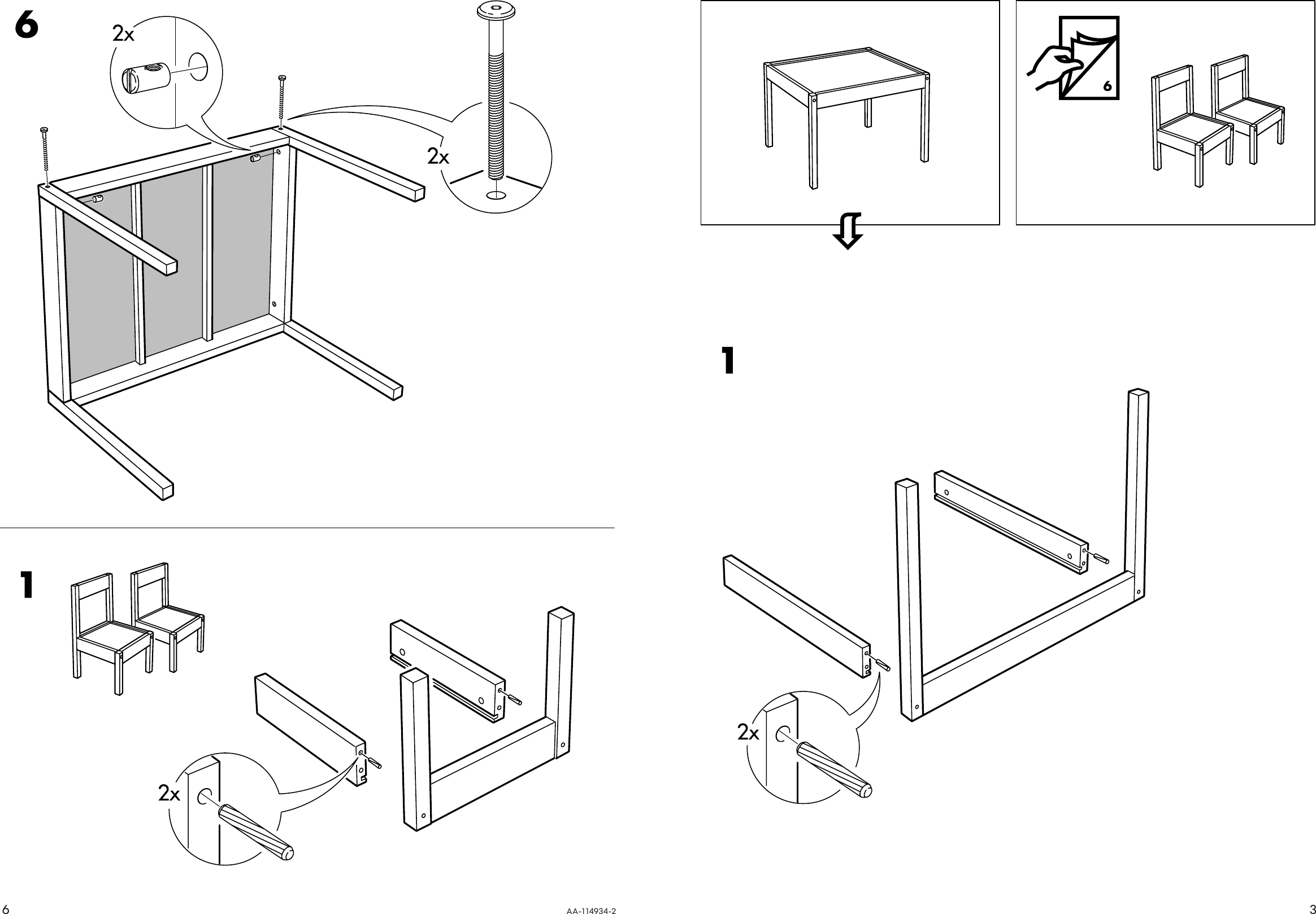 Page 3 of 4 - Ikea Ikea-Latt-Table-W-2-Chairs-Assembly-Instruction