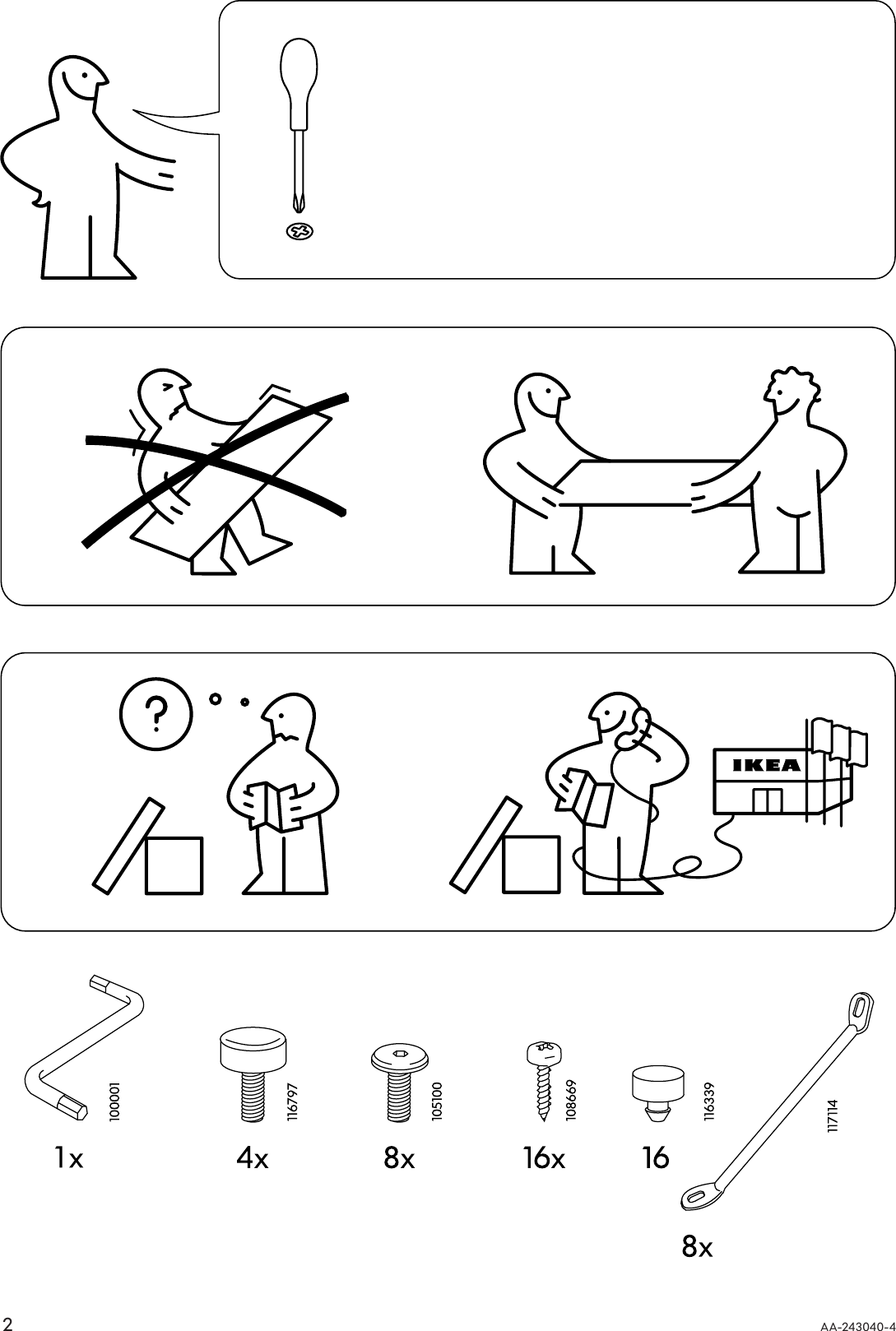 Page 2 of 8 - Ikea Ikea-Laxvik-Coffee-Tbl-Side-Tbl-Assembly-Instruction