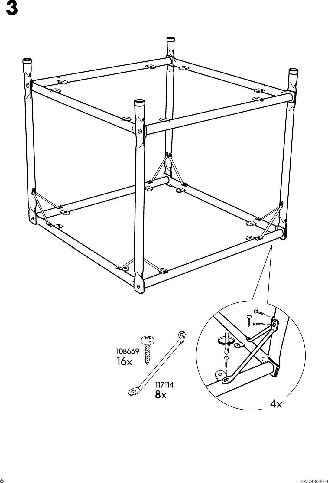 Page 6 of 8 - Ikea Ikea-Laxvik-Coffee-Tbl-Side-Tbl-Assembly-Instruction