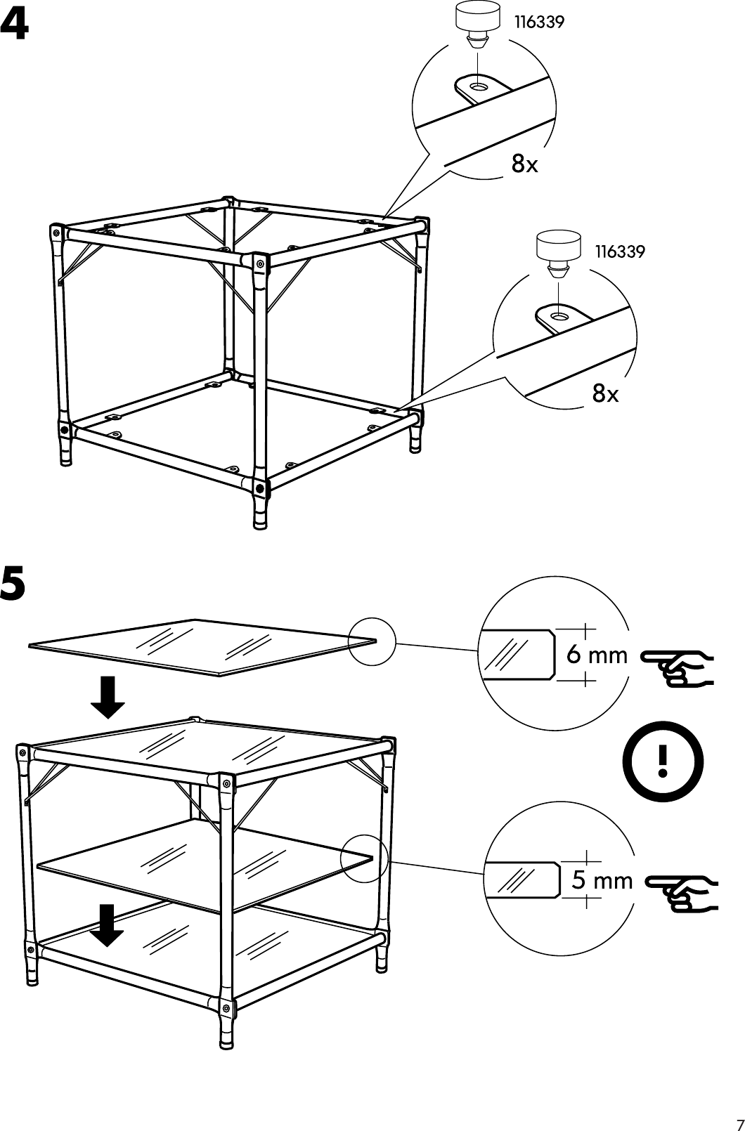 Page 7 of 8 - Ikea Ikea-Laxvik-Coffee-Tbl-Side-Tbl-Assembly-Instruction