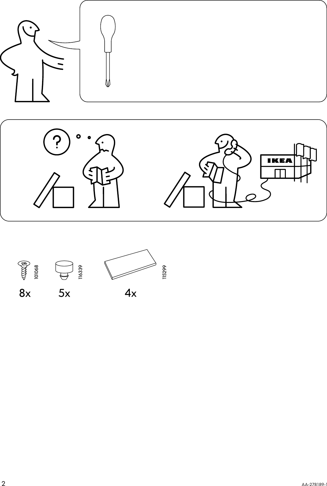 Page 2 of 4 - Ikea Ikea-Laxvik-Media-Shelf-Assembly-Instruction