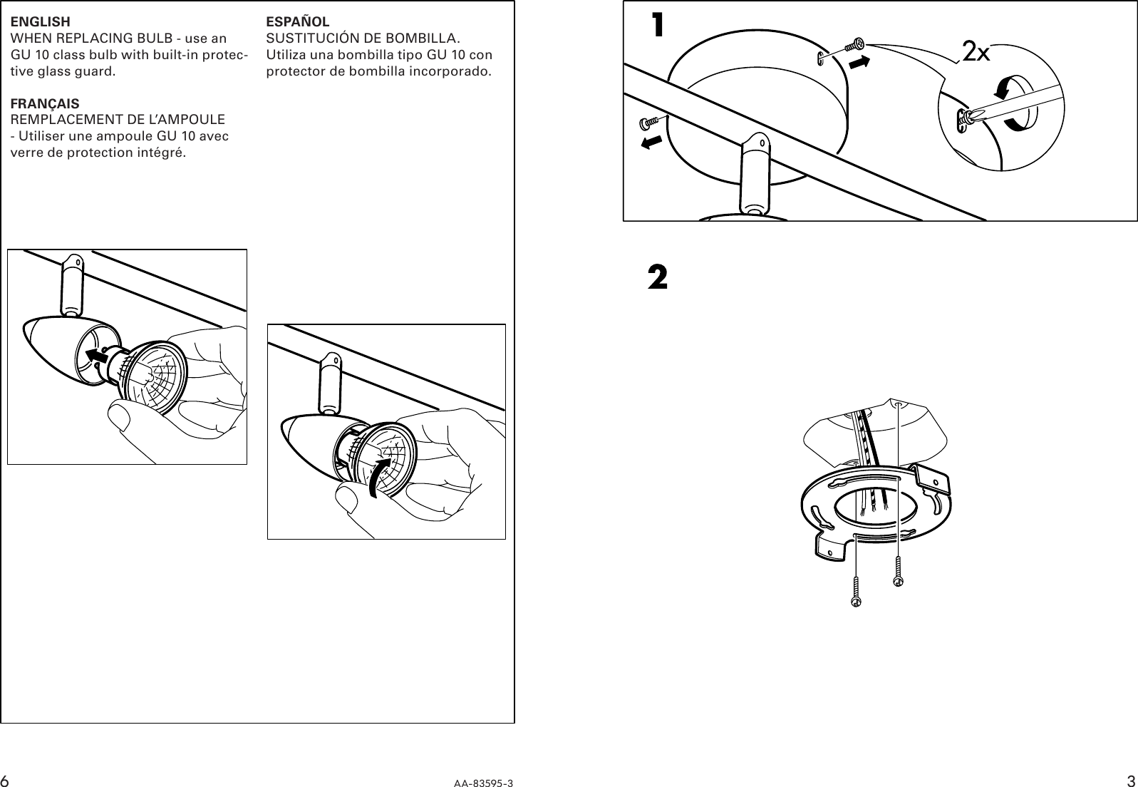 Page 3 of 4 - Ikea Ikea-Leding-Track-Light-W-3-Spotlights-Assembly-Instruction 1