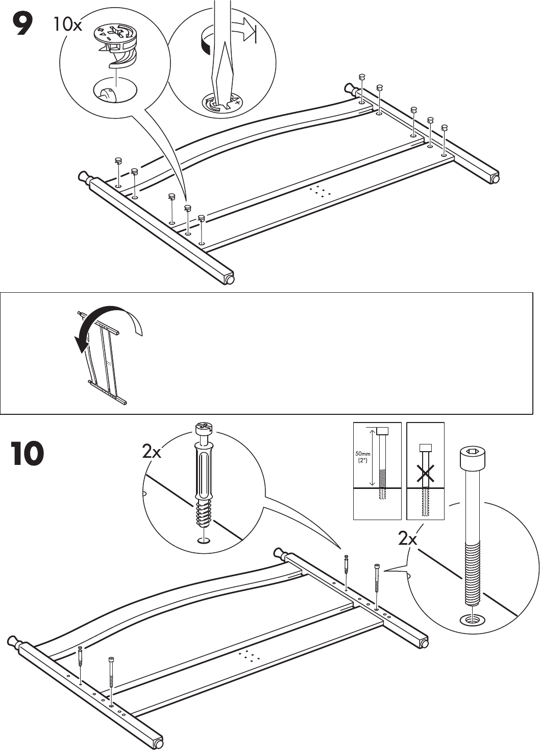 Ikea Leksvik Bed Frame Queen Assembly Instruction