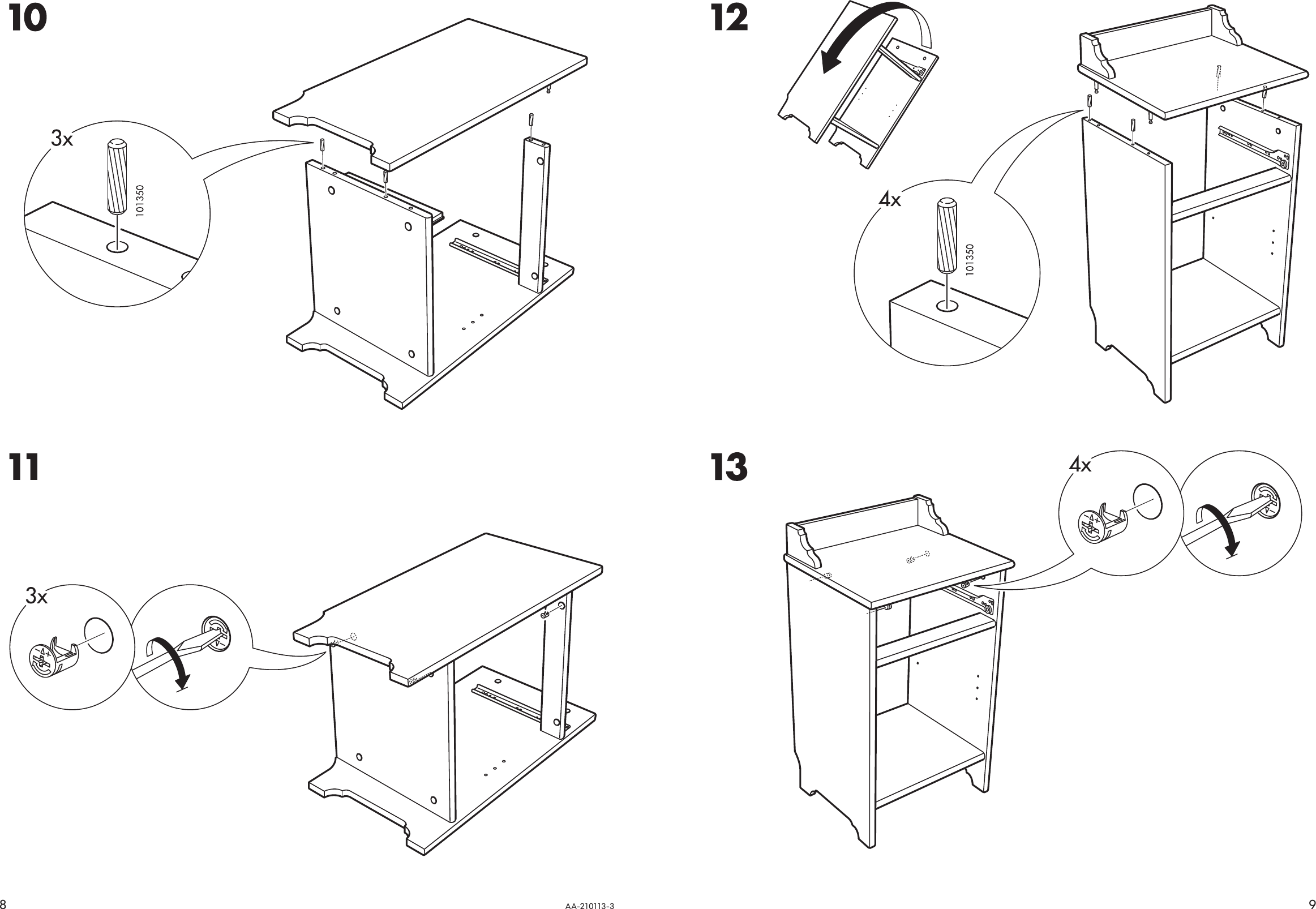 Page 8 of 8 - Ikea Ikea-Leksvik-Bedside-Table-16-1-8X13-Assembly-Instruction