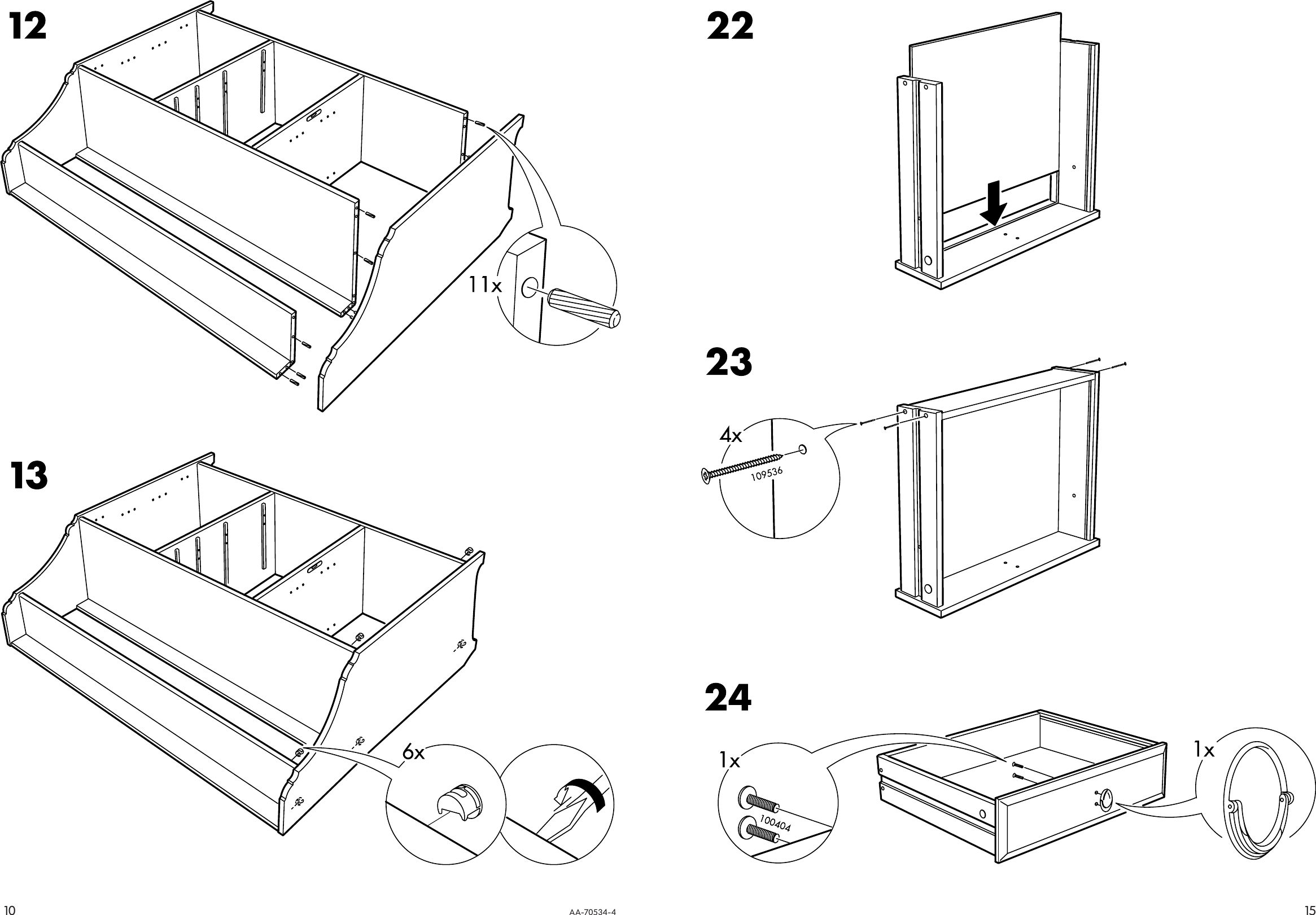 Page 10 of 12 - Ikea Ikea-Leksvik-Buffet-56X49-Assembly-Instruction