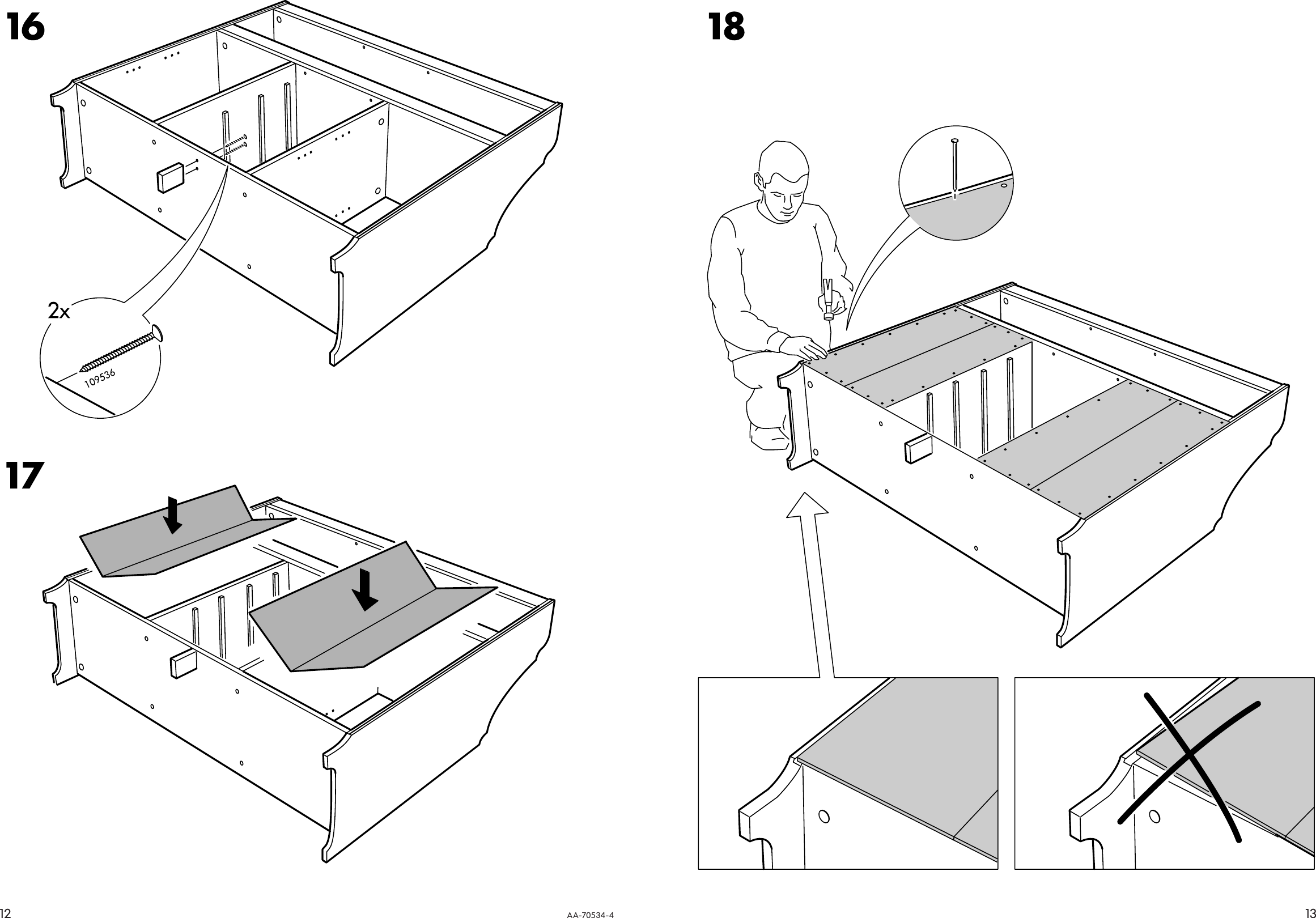 Page 12 of 12 - Ikea Ikea-Leksvik-Buffet-56X49-Assembly-Instruction