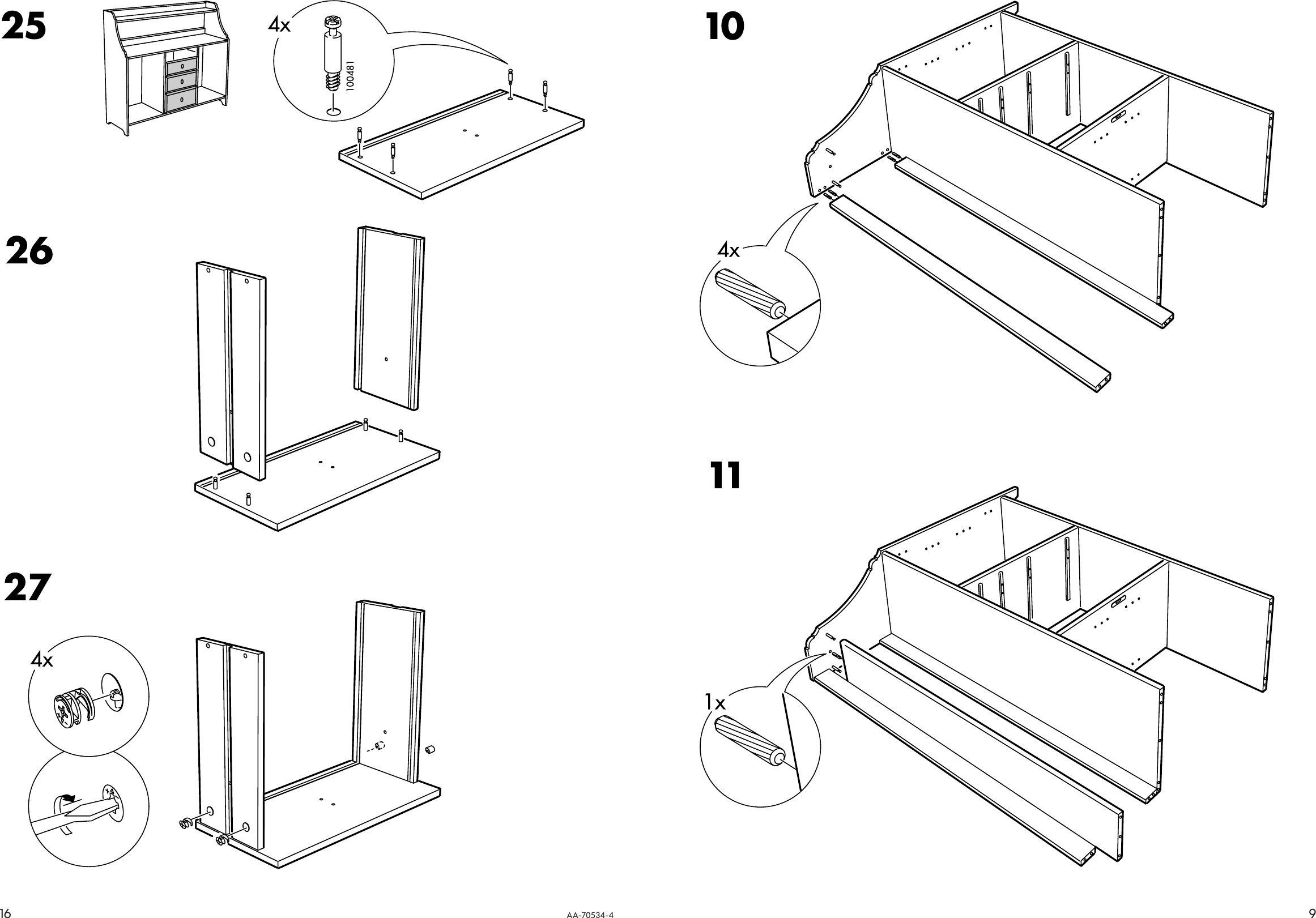 Page 9 of 12 - Ikea Ikea-Leksvik-Buffet-56X49-Assembly-Instruction