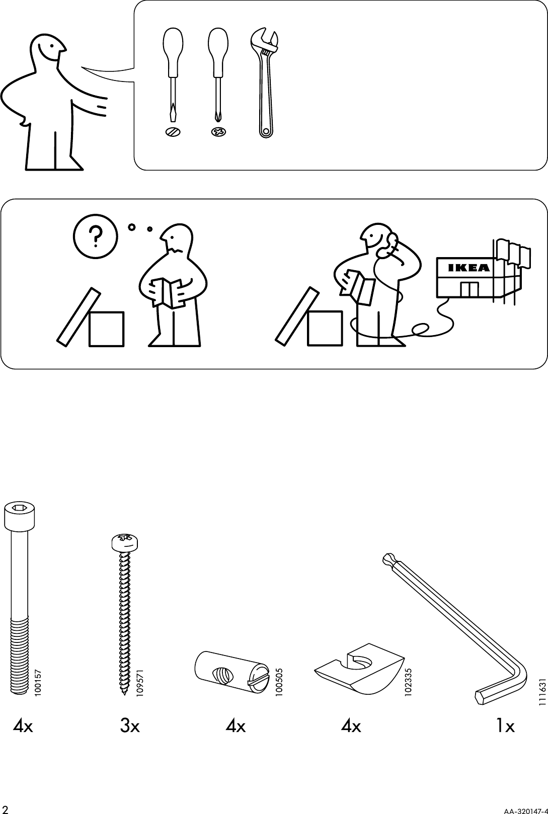 Page 2 of 4 - Ikea Ikea-Leksvik-Childs-Chair-Assembly-Instruction