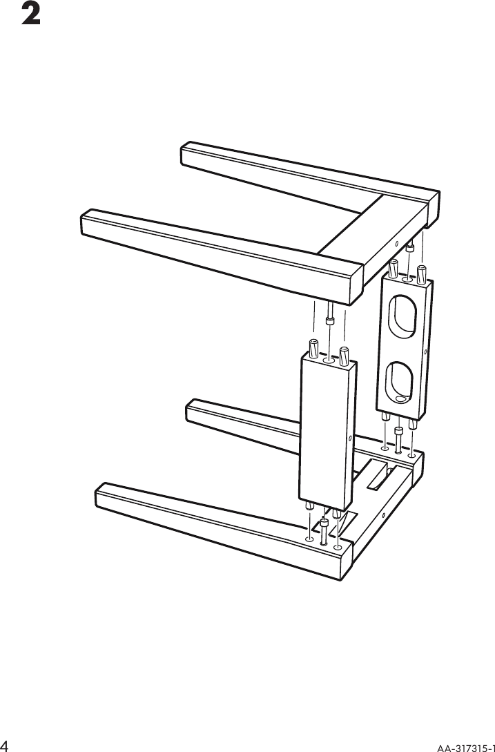 Ikea Leksvik Childs Stool Assembly Instruction