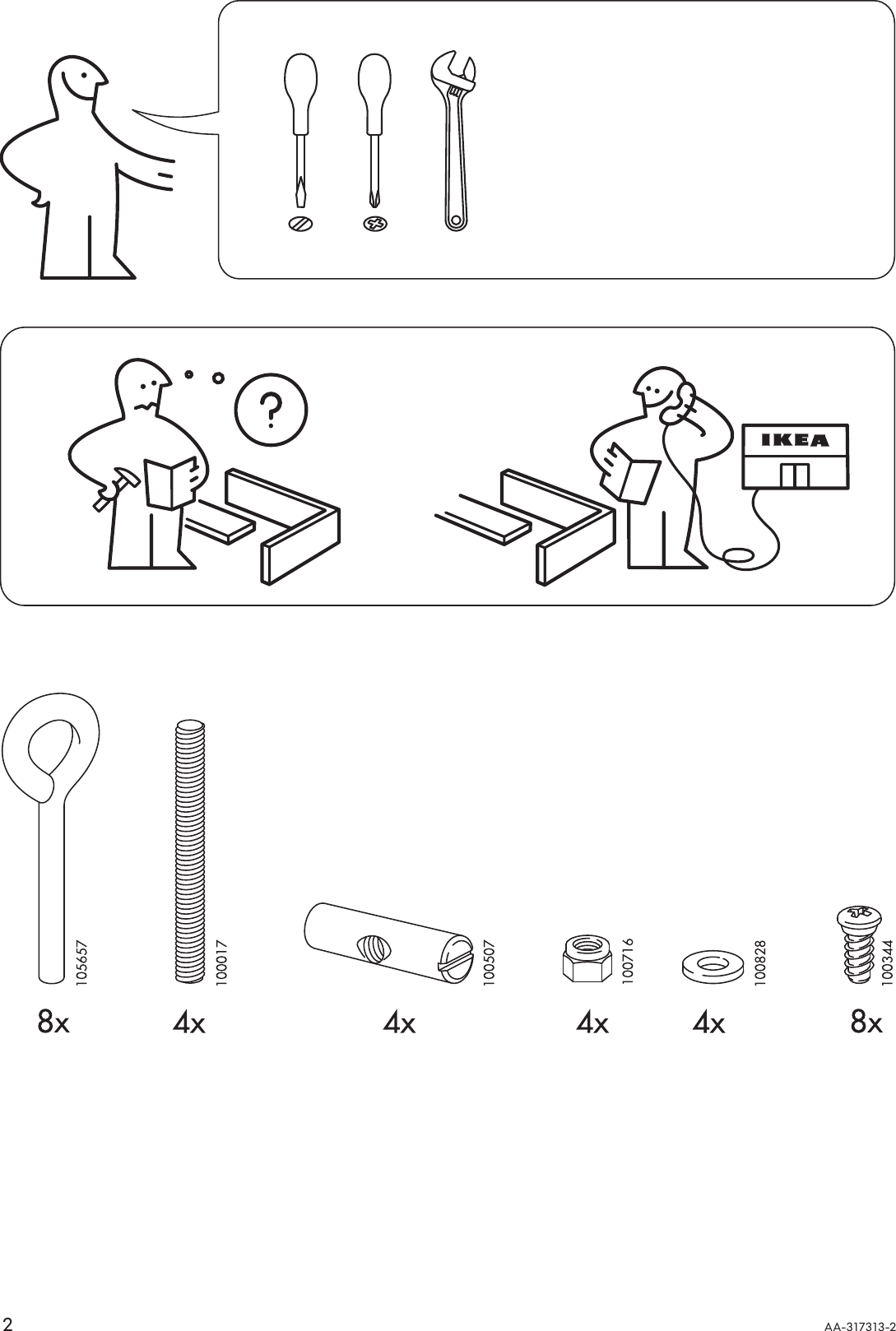 Page 2 of 4 - Ikea Ikea-Leksvik-Childs-Table-Assembly-Instruction
