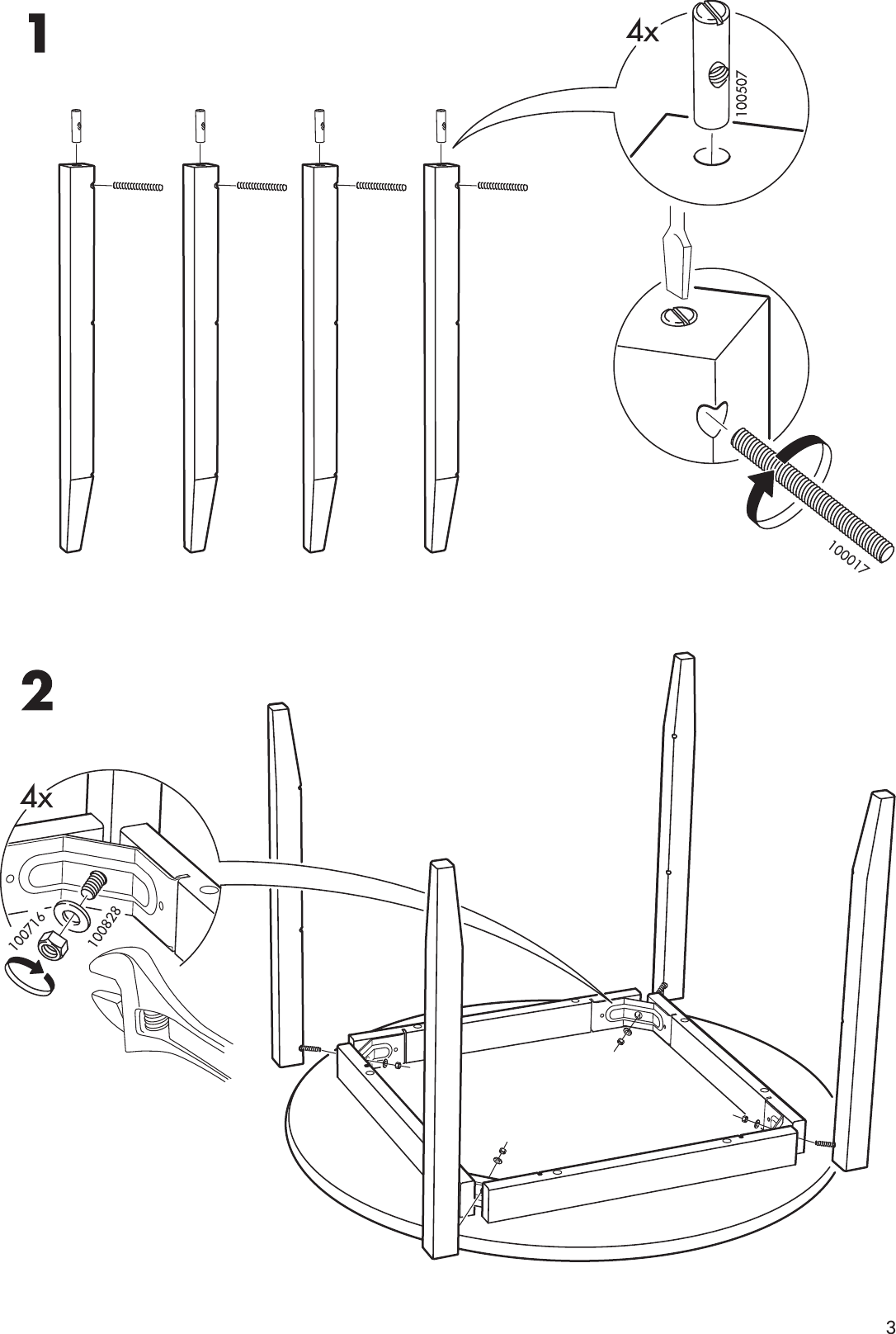 Page 3 of 4 - Ikea Ikea-Leksvik-Childs-Table-Assembly-Instruction