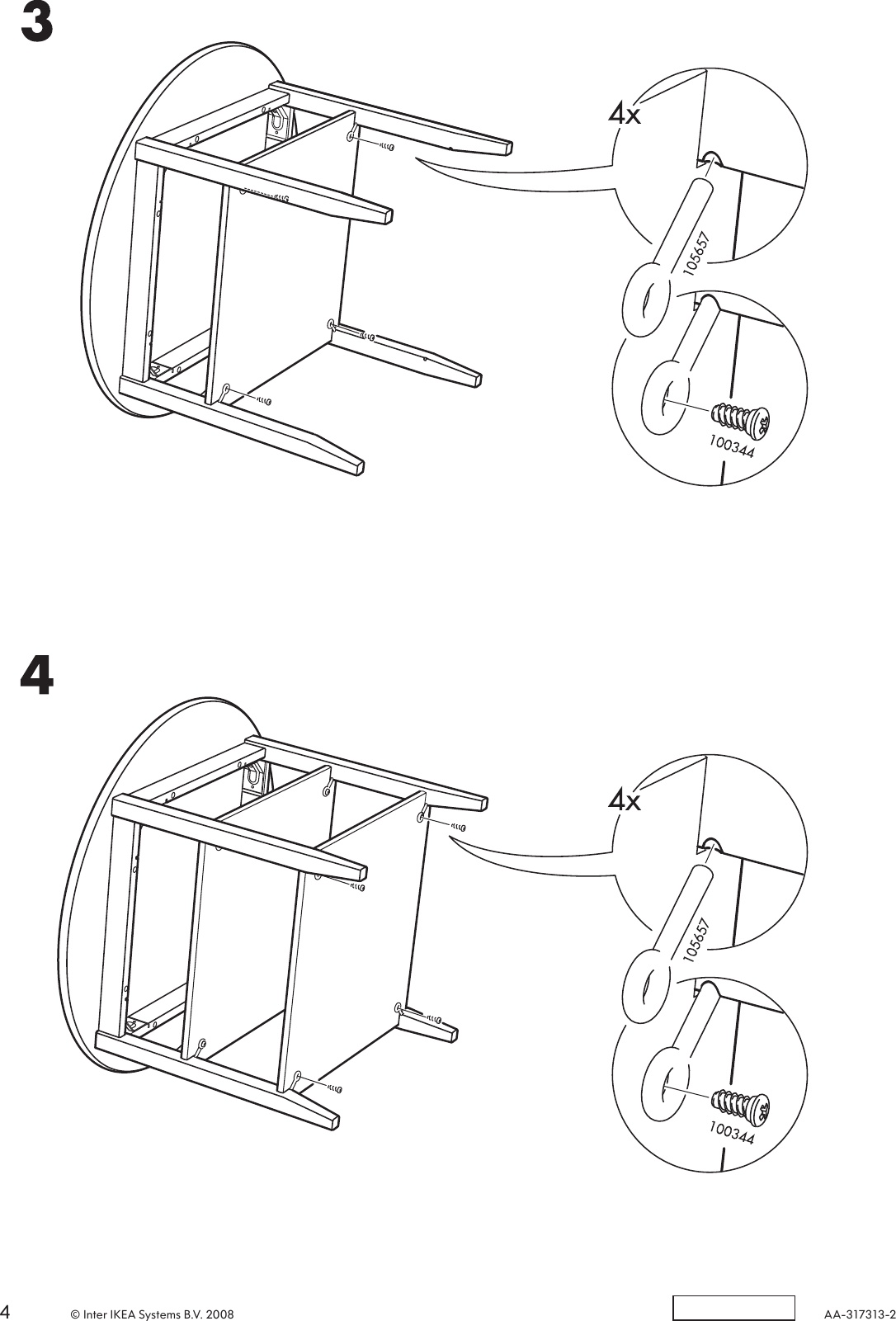 Page 4 of 4 - Ikea Ikea-Leksvik-Childs-Table-Assembly-Instruction