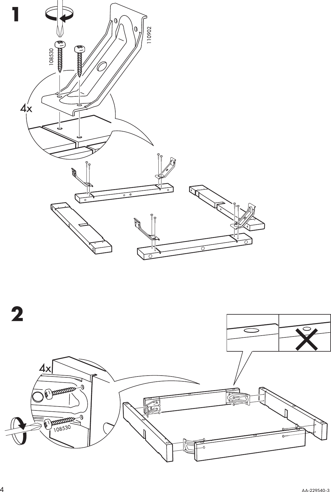 Ikea Leksvik Drop Leaf Table 23 35 47X31 Assembly Instruction