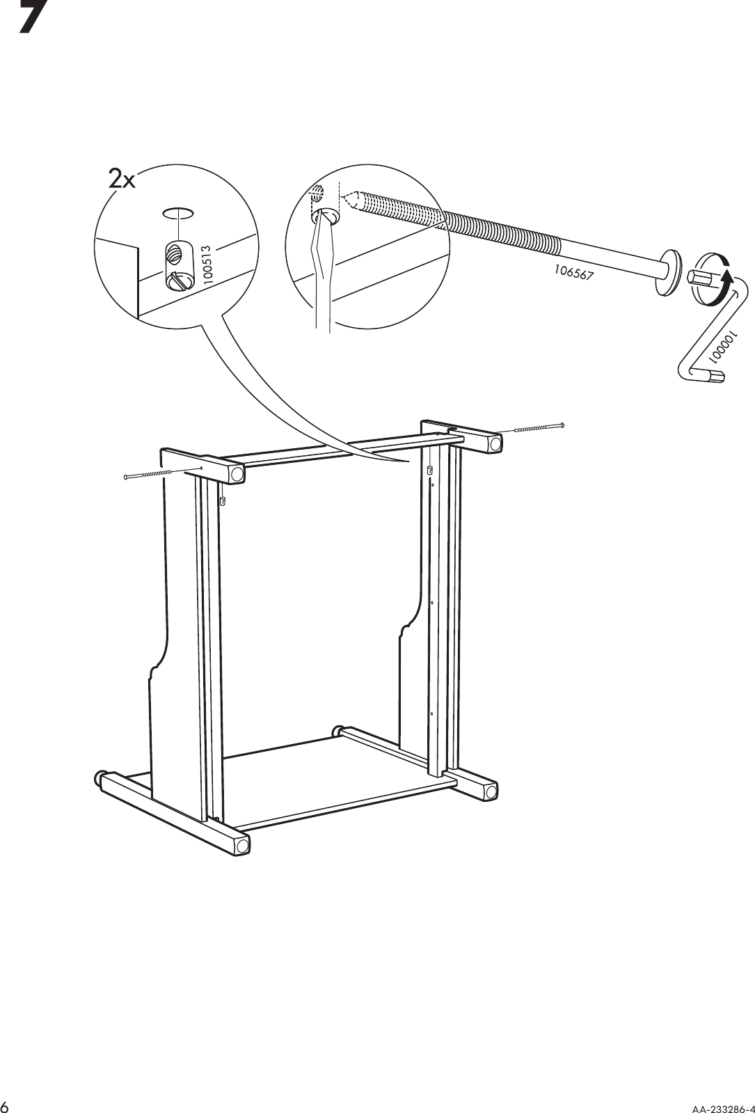Page 6 of 12 - Ikea Ikea-Leksvik-Extendable-Bed-Frame-38X75-Assembly-Instruction