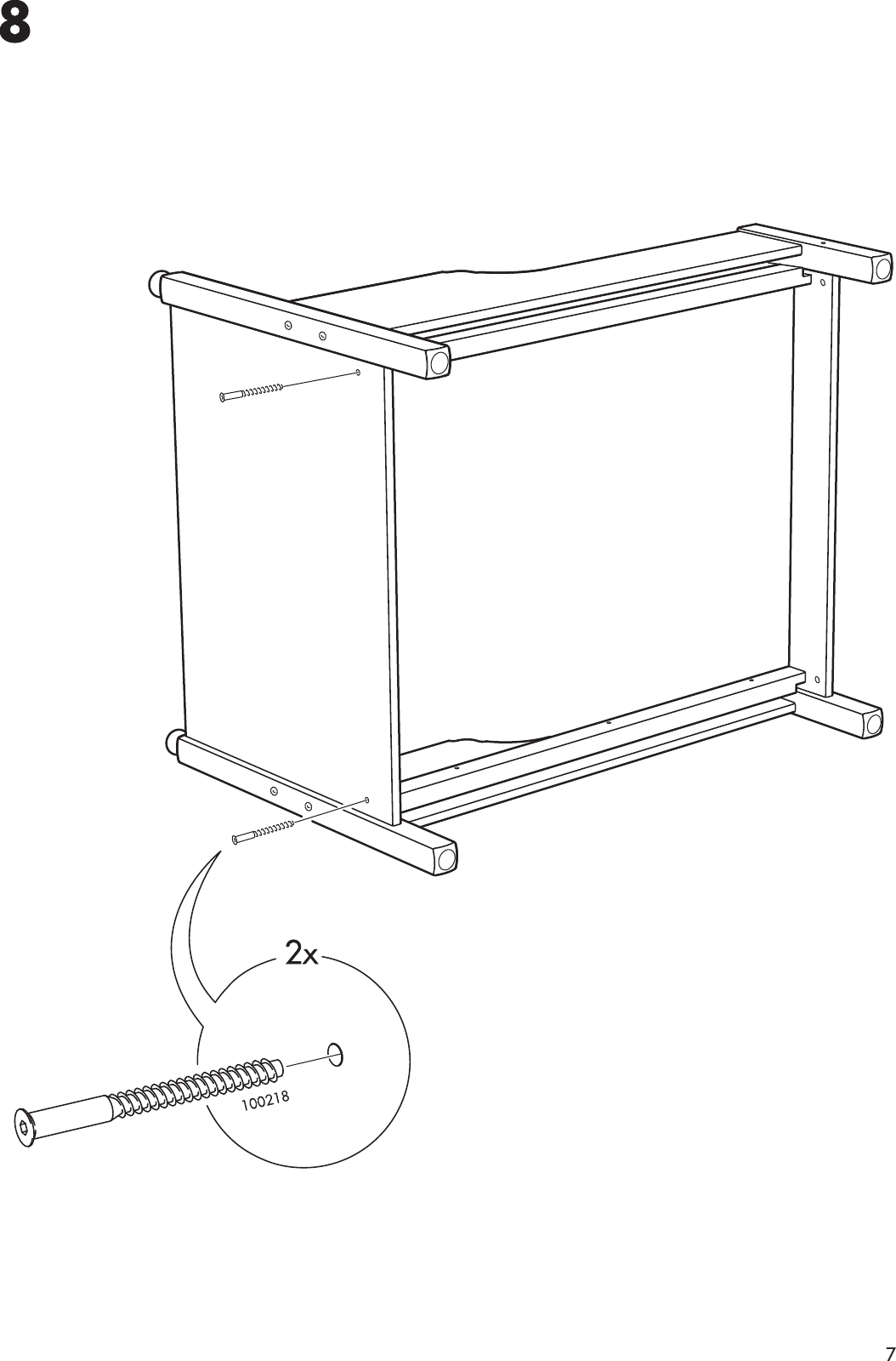 Page 7 of 12 - Ikea Ikea-Leksvik-Extendable-Bed-Frame-38X75-Assembly-Instruction