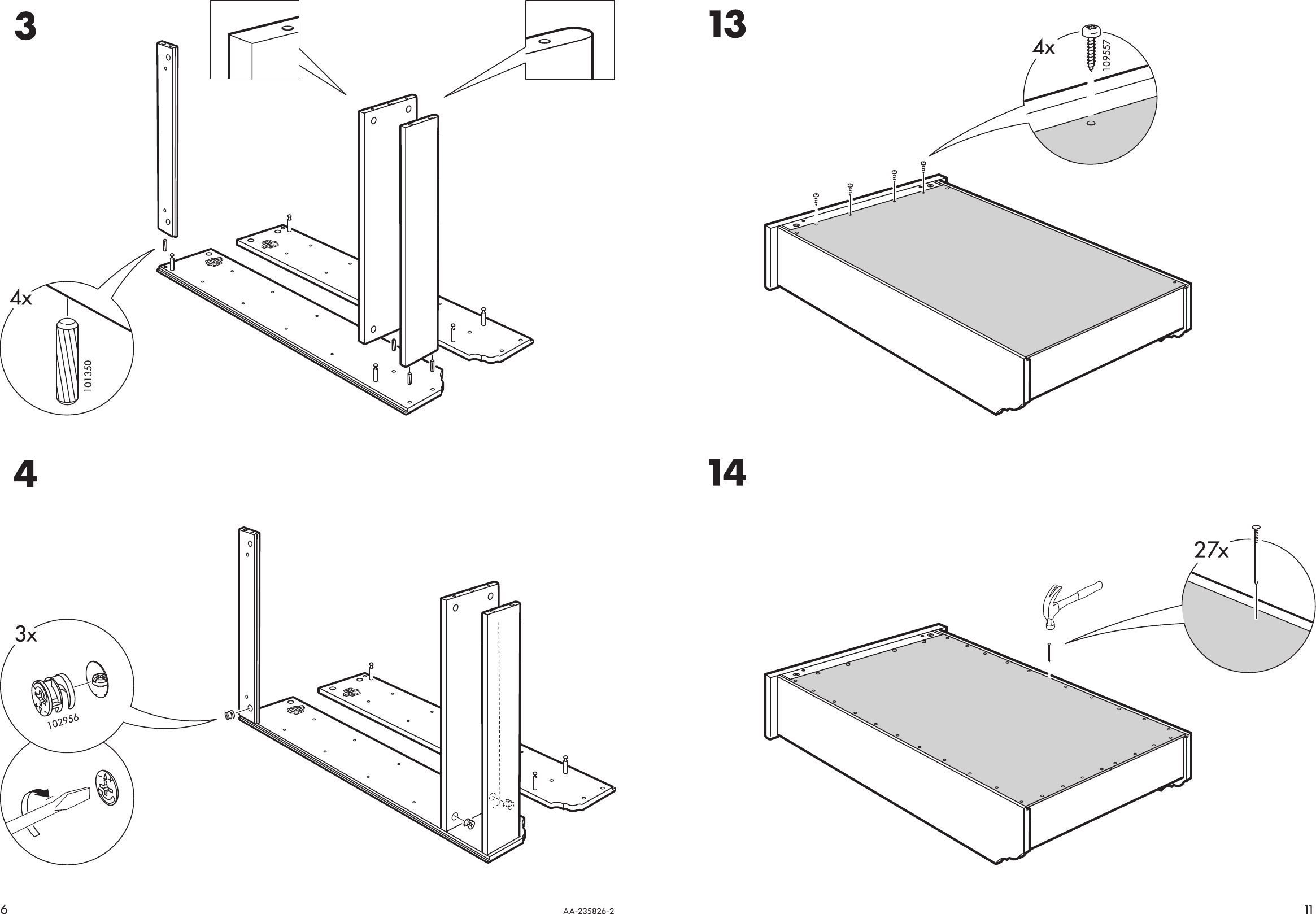 Ikea Leksvik Glass Door Wall 28X44 Assembly Instruction