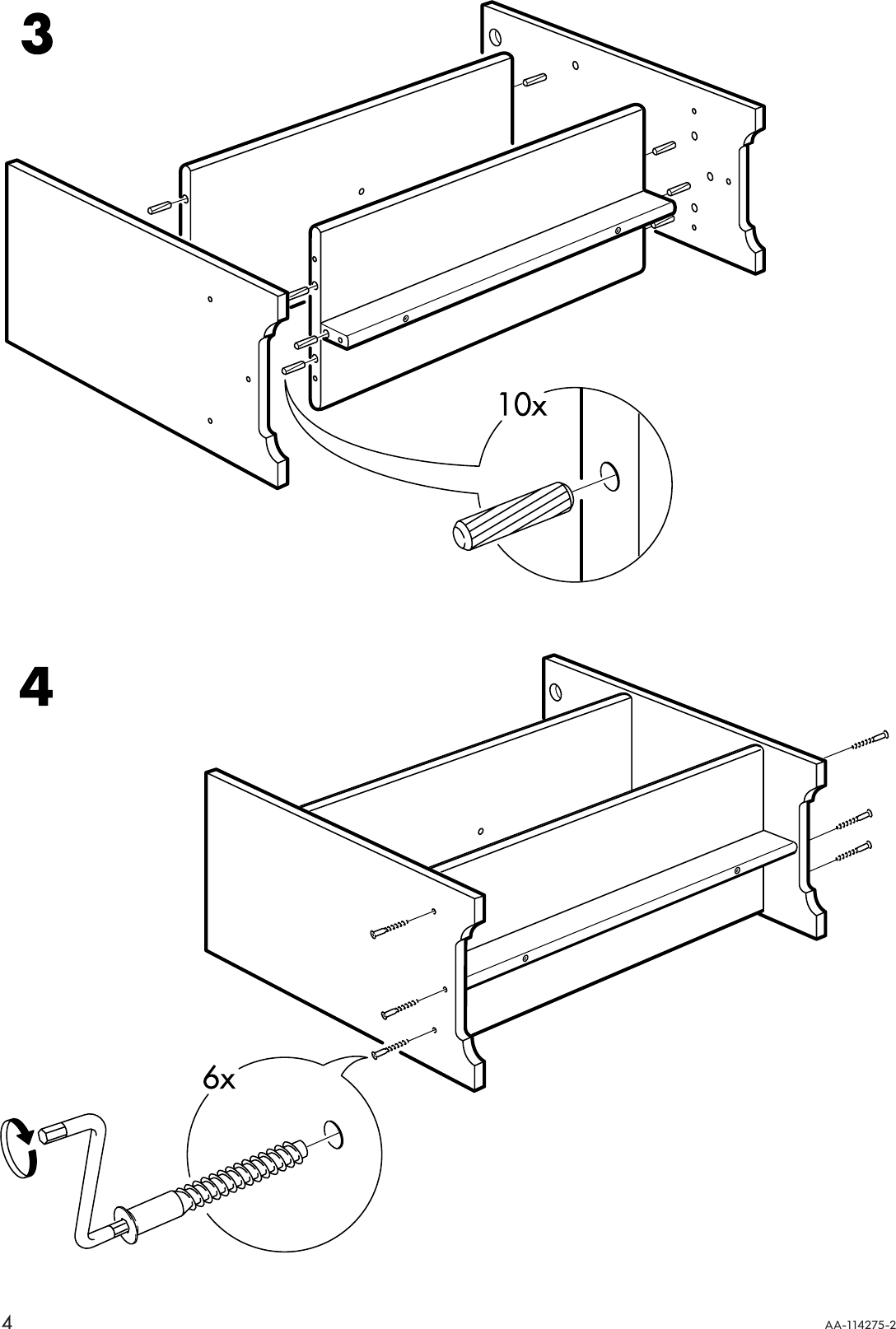 Ikea Leksvik Side Table 30X13 Assembly Instruction