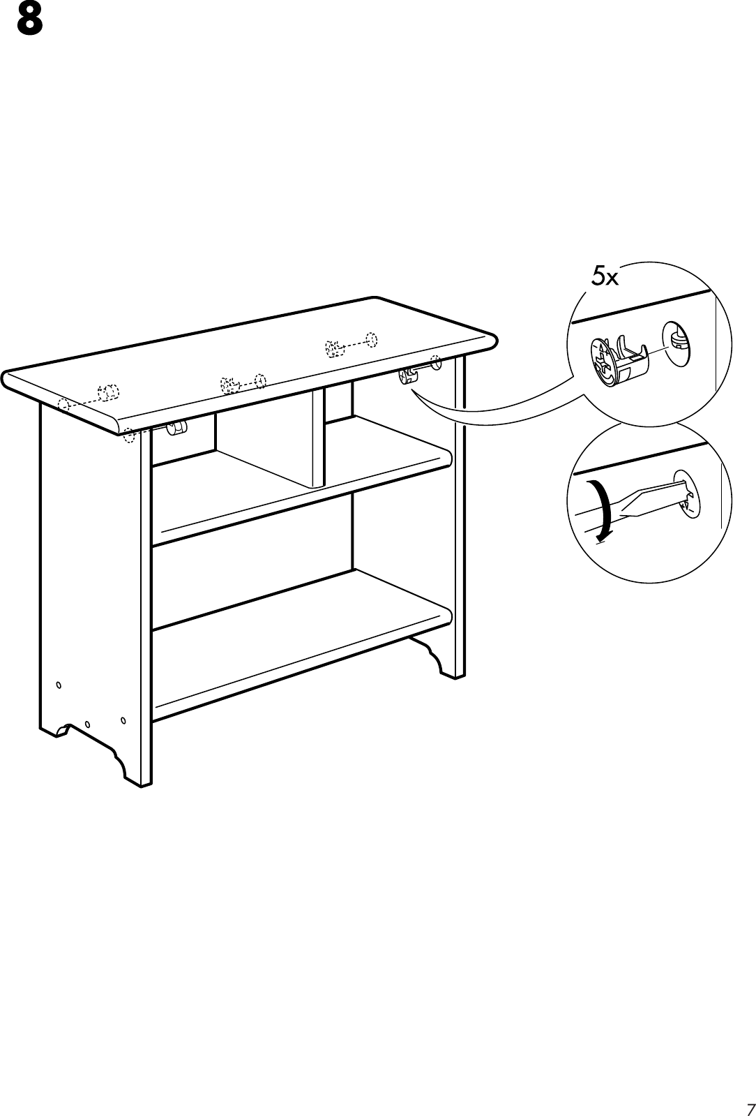 Ikea Leksvik Side Table 30X13 Assembly Instruction
