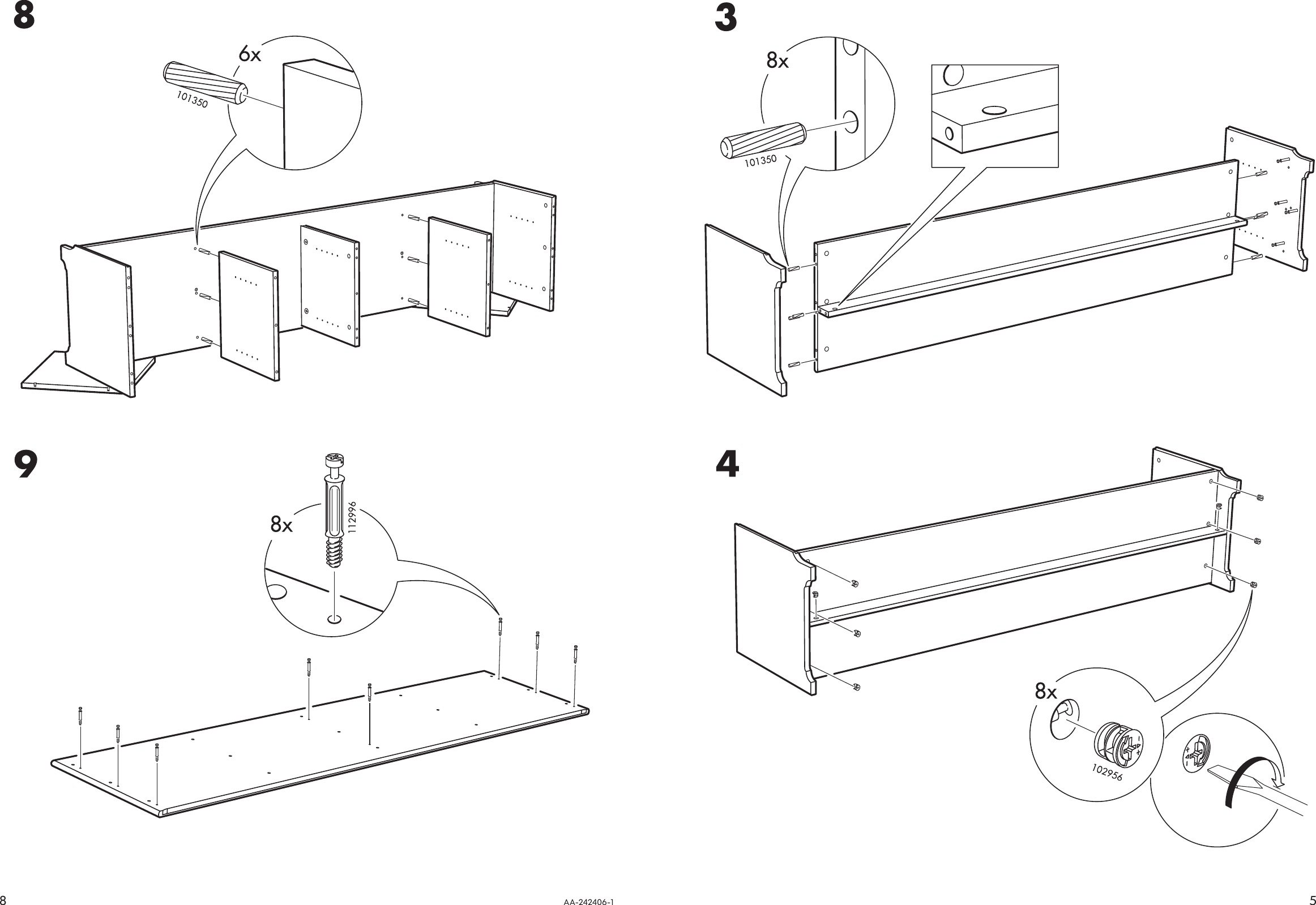 Page 5 of 6 - Ikea Ikea-Leksvik-Storage-Tv-Bench-75X18-Assembly-Instruction