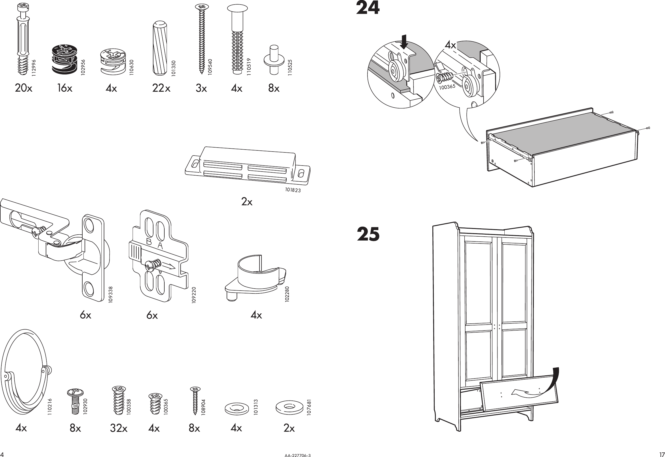 Page 4 of 10 - Ikea Ikea-Leksvik-Wardrobe-31-1-2X72-1-2-Assembly-Instruction