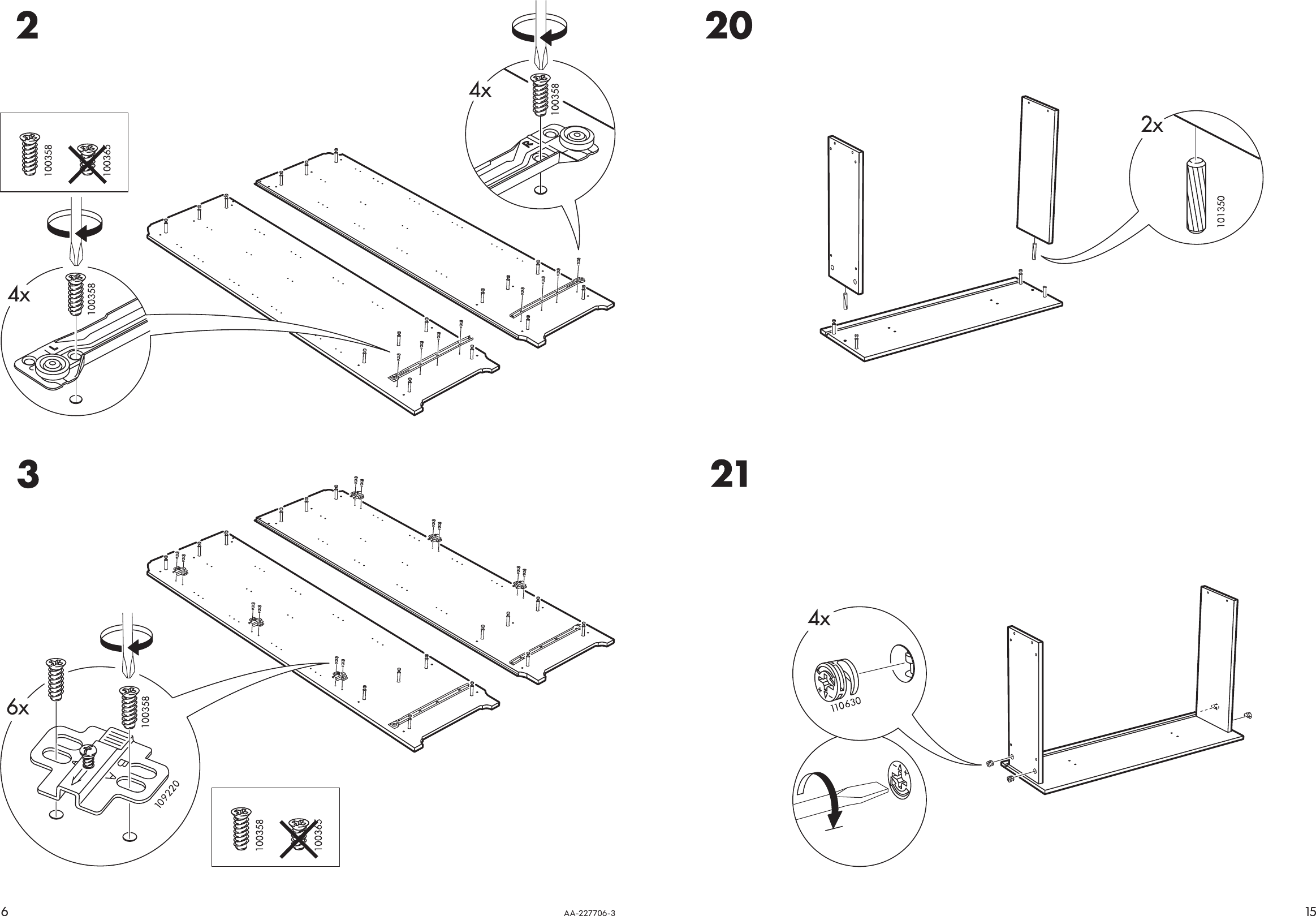 Page 6 of 10 - Ikea Ikea-Leksvik-Wardrobe-31-1-2X72-1-2-Assembly-Instruction