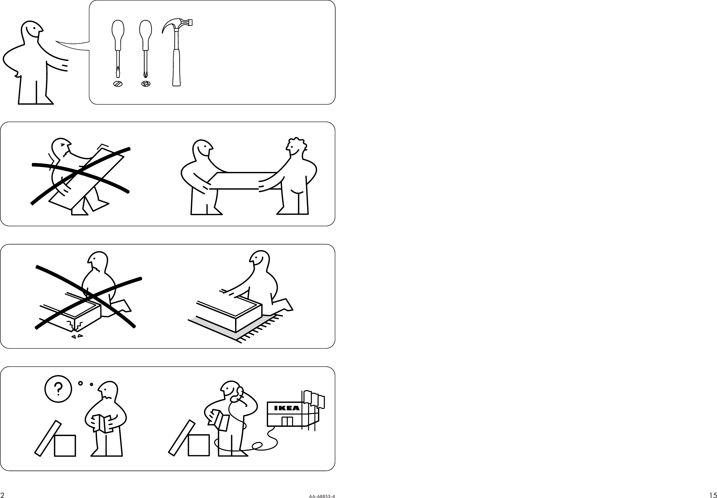 Ikea Leksvik Wardrobe W 2doors Assembly Instruction