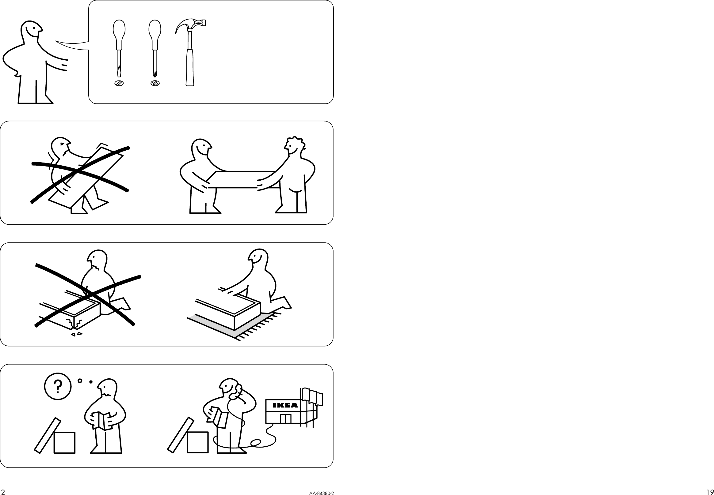 Page 2 of 10 - Ikea Ikea-Leksvik-Wardrobe-W-3Doors-Assembly-Instruction-2  Ikea-leksvik-wardrobe-w-3doors-assembly-instruction